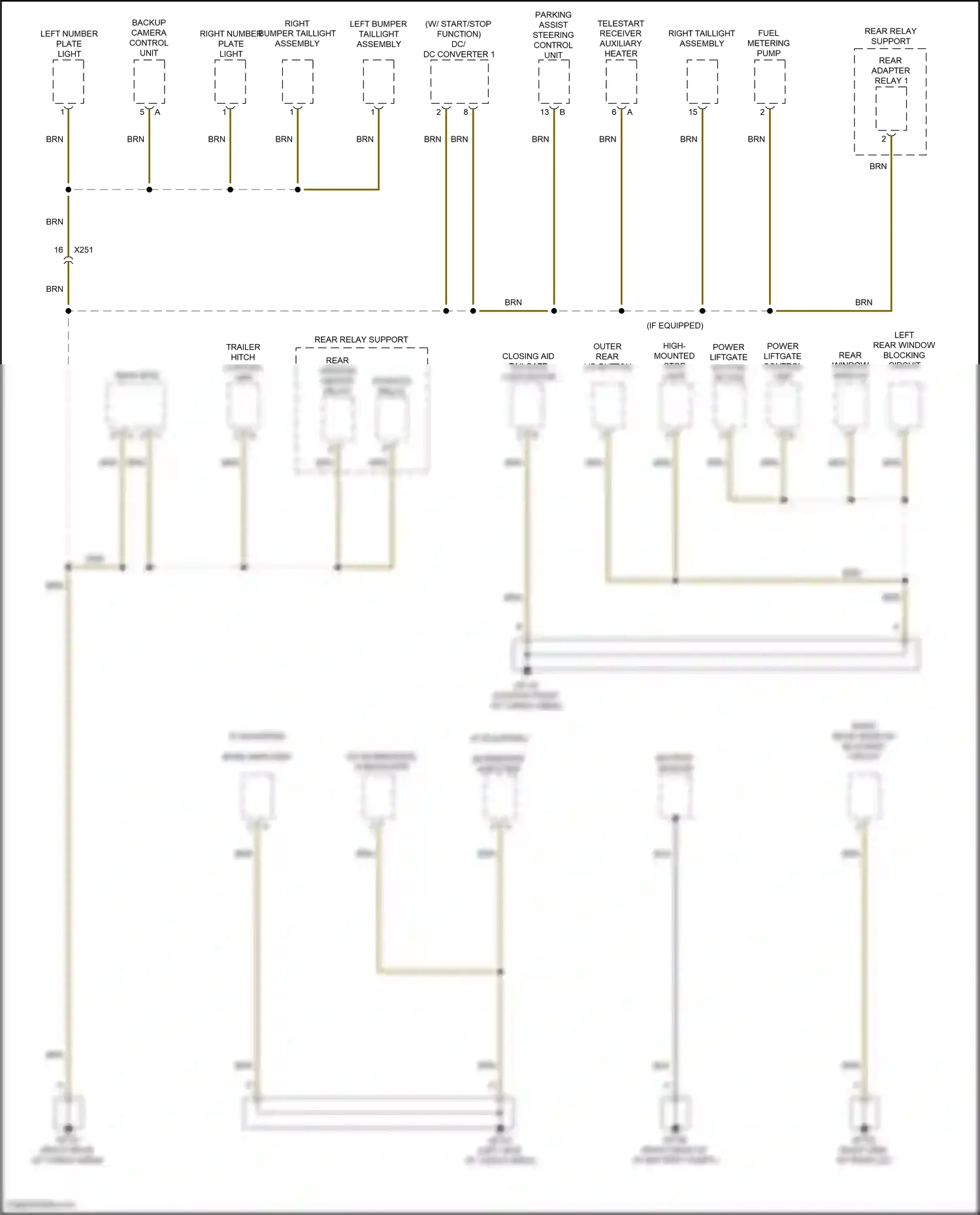 Porsche Macan S I facelift 2 (2021-2024) w/ start/stop function wiring diagram  (1 of 8)