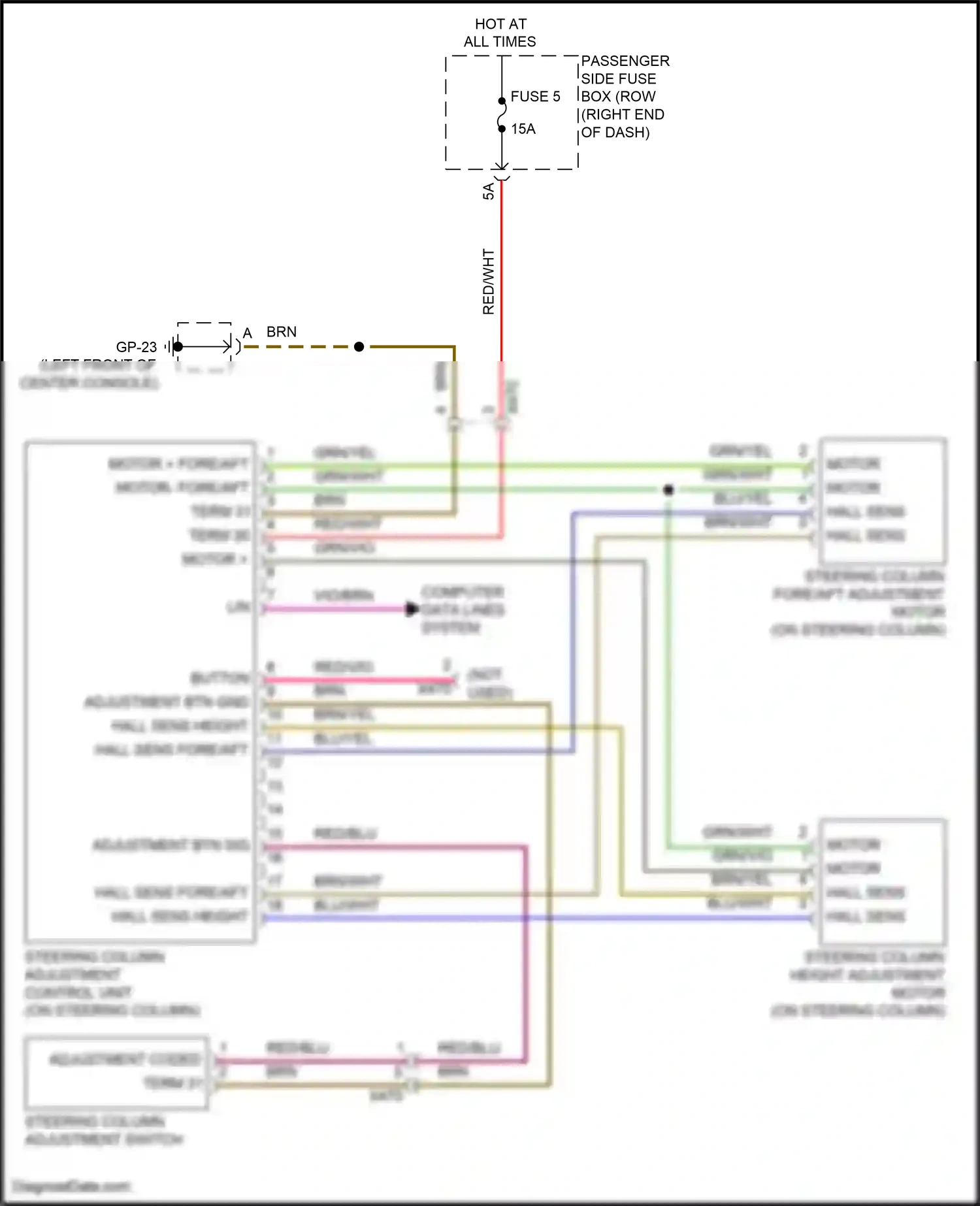 Porsche Macan S I facelift (2018-2021) adjustment coded wiring diagram  (1 of 2)