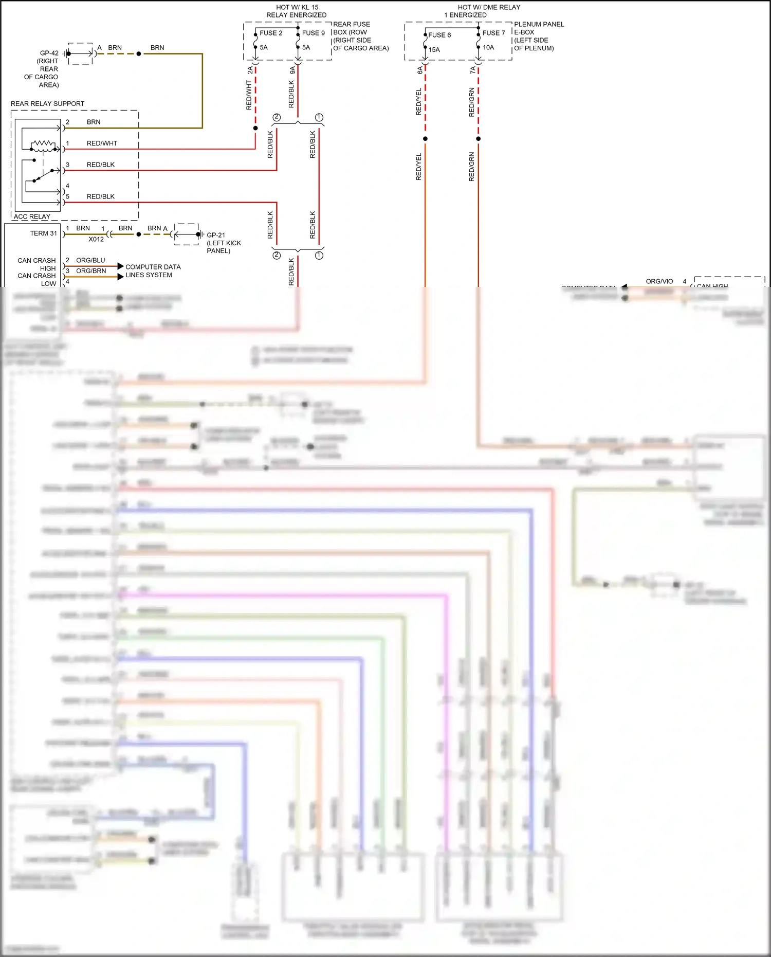 Porsche Macan Turbo I facelift (2018-2021) computer data lines system wiring diagram  (81 of 93)