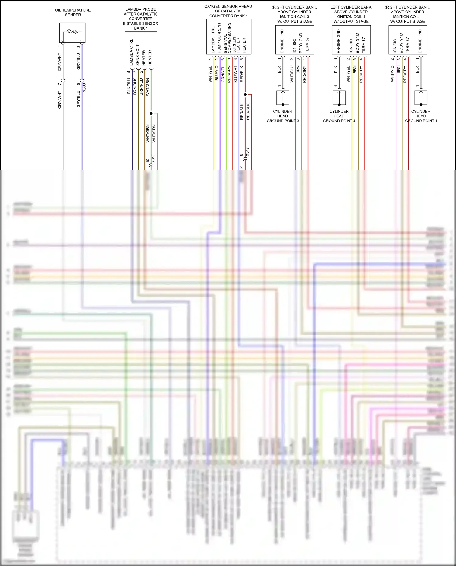 Porsche Macan Turbo I facelift (2018-2021) engine gnd wiring diagram  (2 of 5)