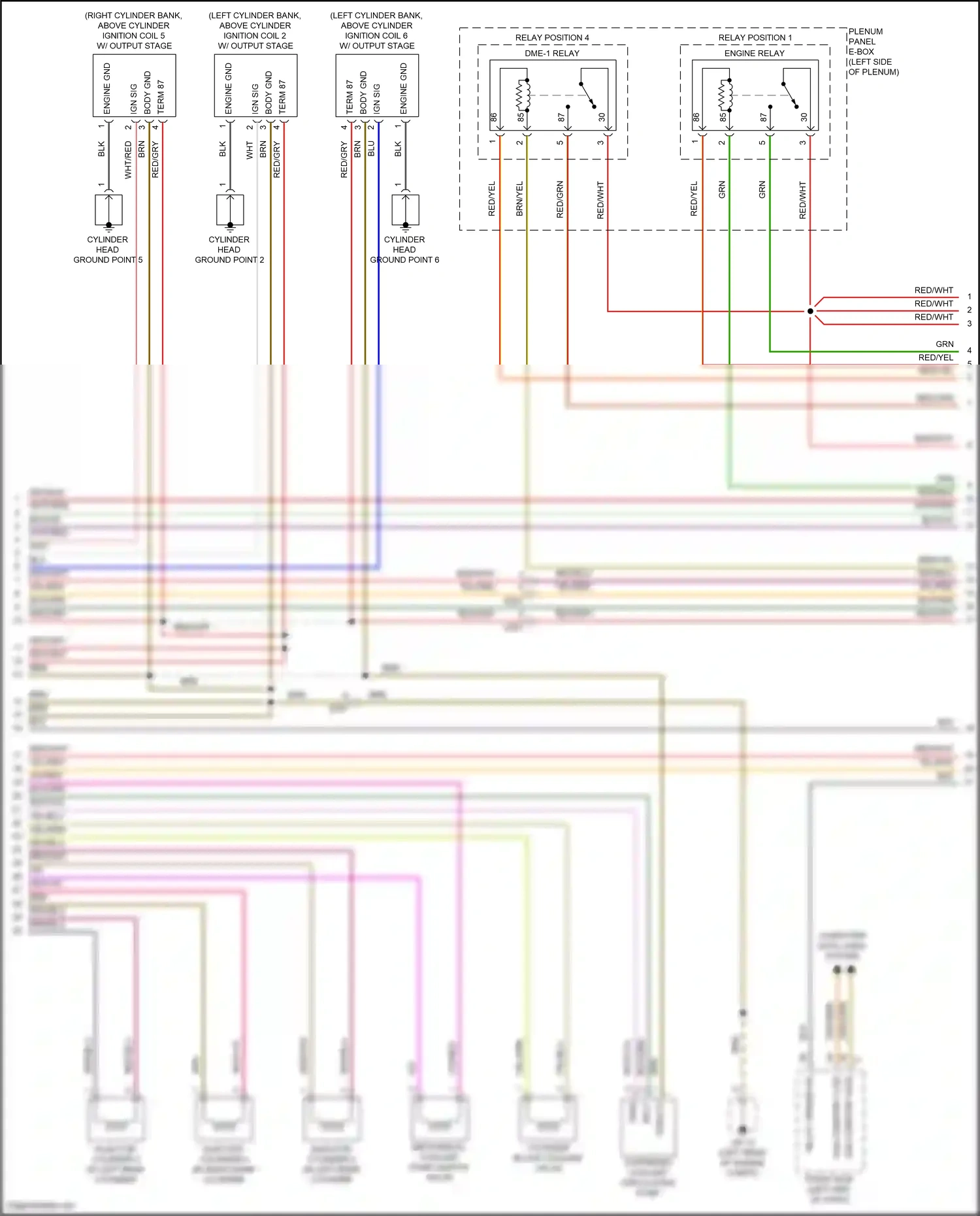 Porsche Macan Turbo I facelift (2018-2021) engine relay wiring diagram  (2 of 5)