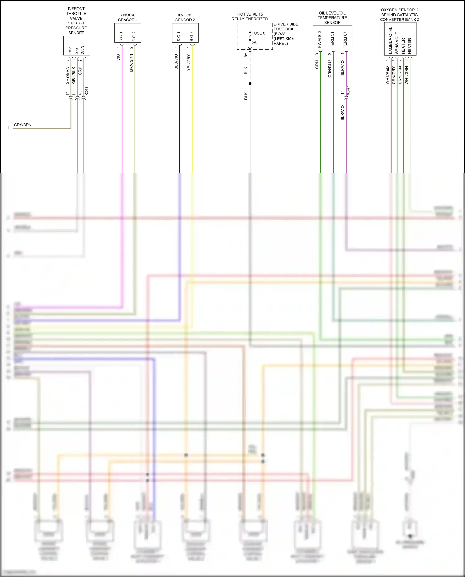 Porsche Macan Turbo I facelift (2018-2021) lambda ctrl wiring diagram  (3 of 5)