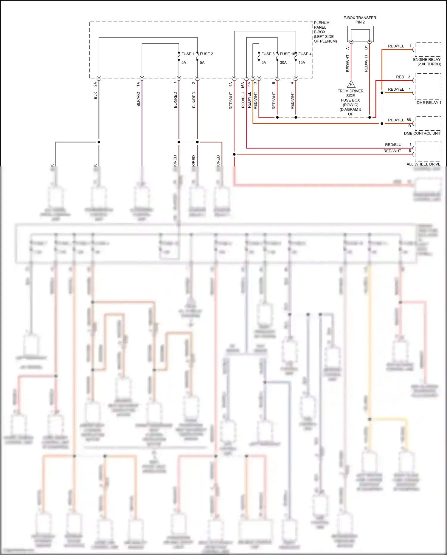 Porsche Macan Turbo I facelift (2018-2021) plenum panel e-box wiring diagram  (8 of 19)