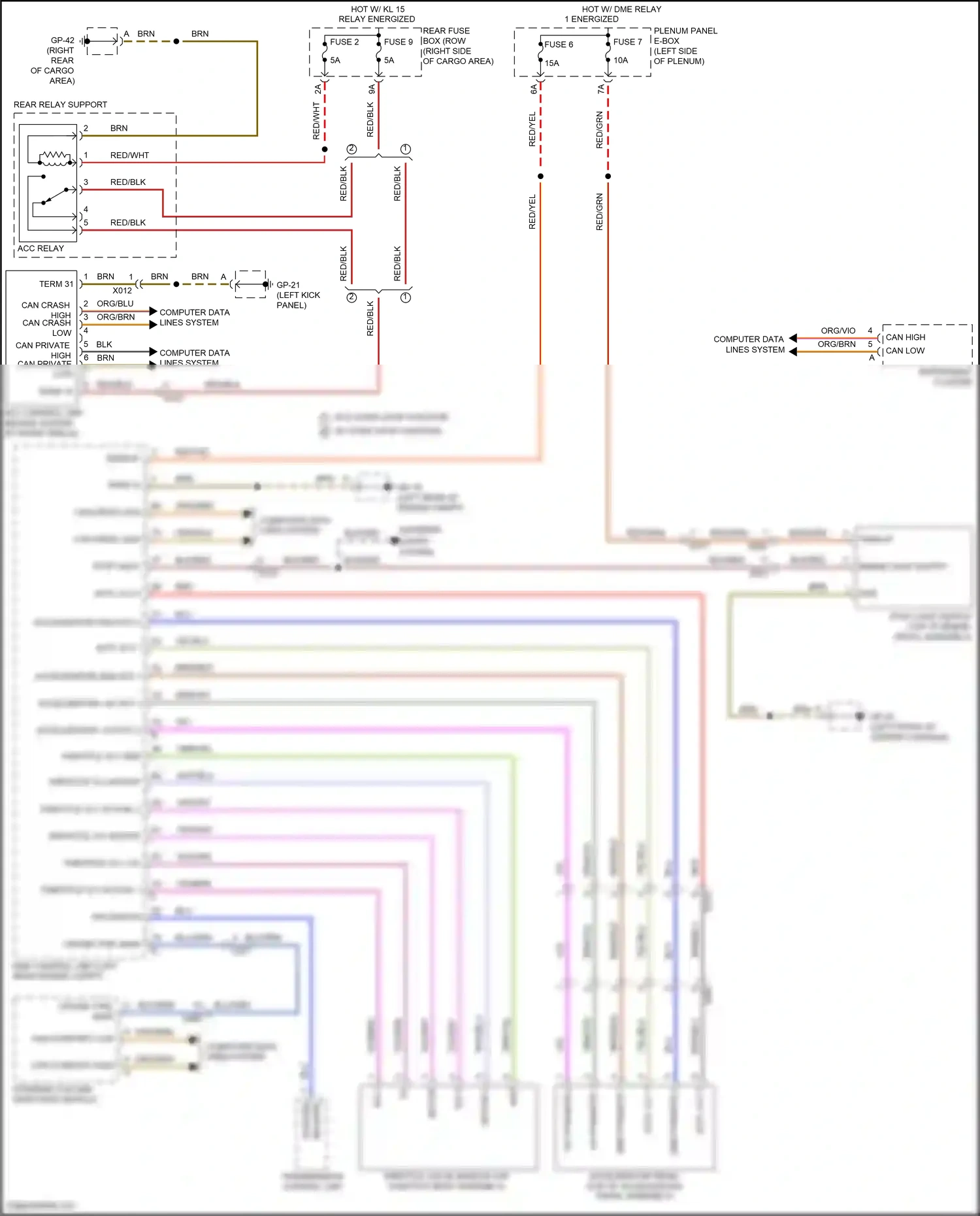 Porsche Macan Turbo I facelift (2018-2021) steering column switching module wiring diagram  (11 of 17)