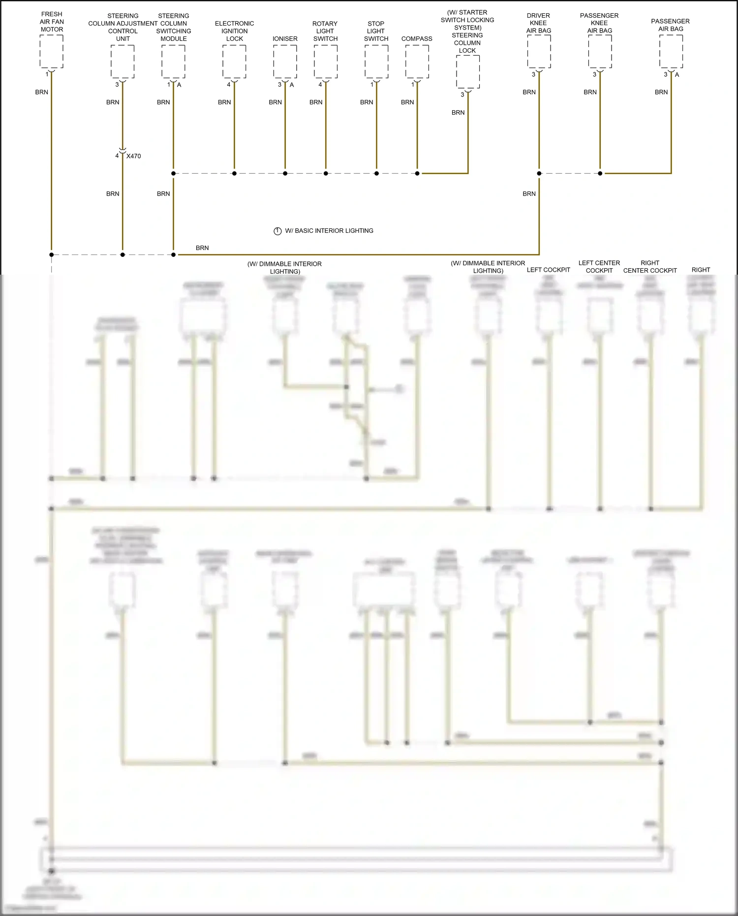 Porsche Macan Turbo I facelift (2018-2021) stop light switch wiring diagram  (6 of 12)