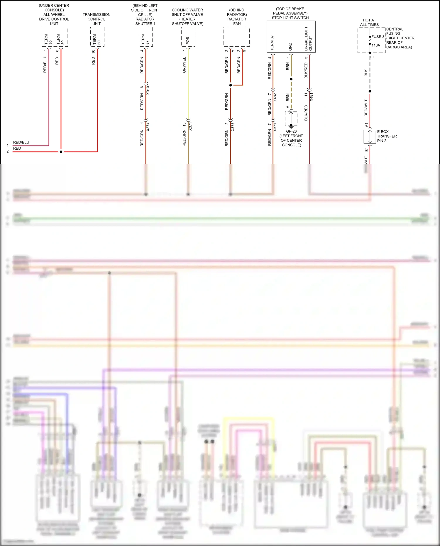 Porsche Macan Turbo I facelift (2018-2021) stop light switch wiring diagram  (12 of 12)
