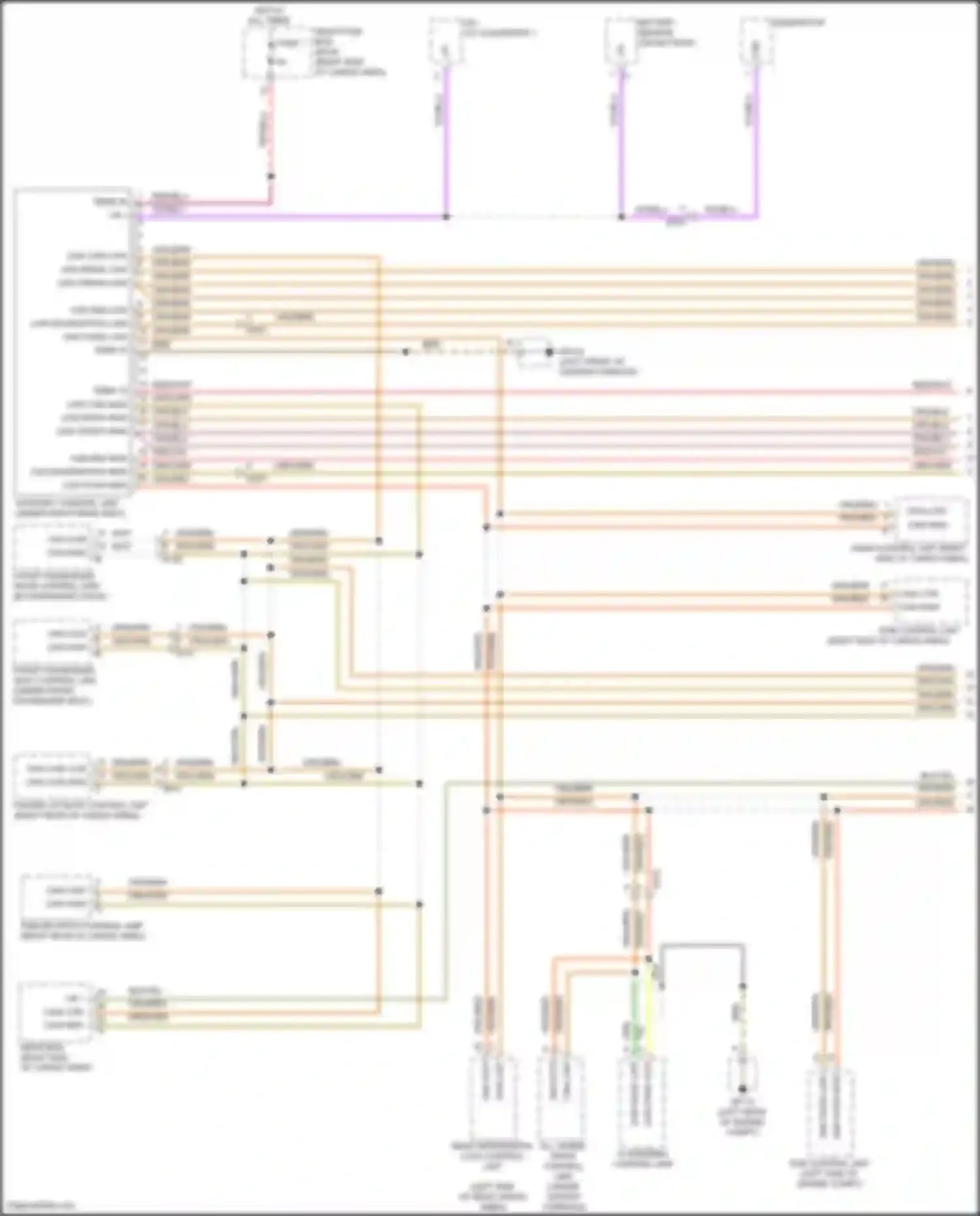Macan Turbo Porsche I (2014-2019): Computer data lines circuit (1 of 3)