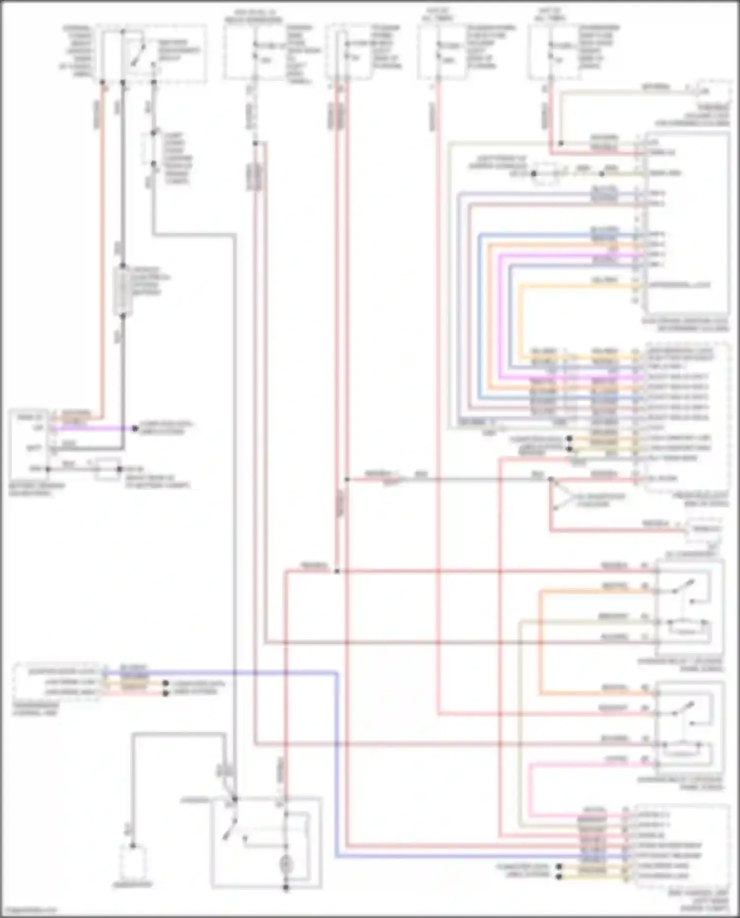 Wiring diagram elect ign lk sw 5 for Porsche Macan Turbo I (2014-2019) (2 of 2)