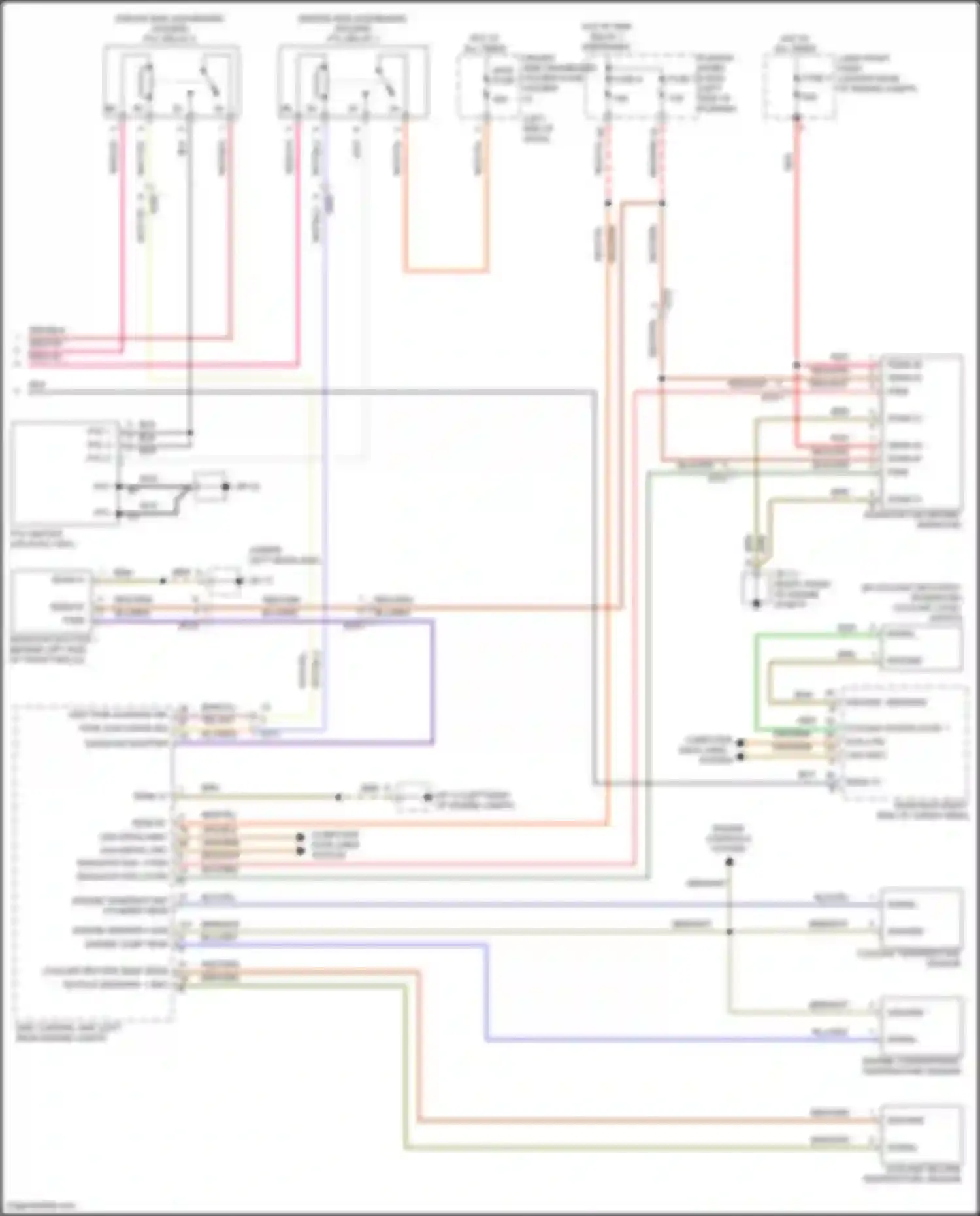 Wiring diagram engine temperature cylinder head for Porsche Macan Turbo I (2014-2019) (1 of 2)