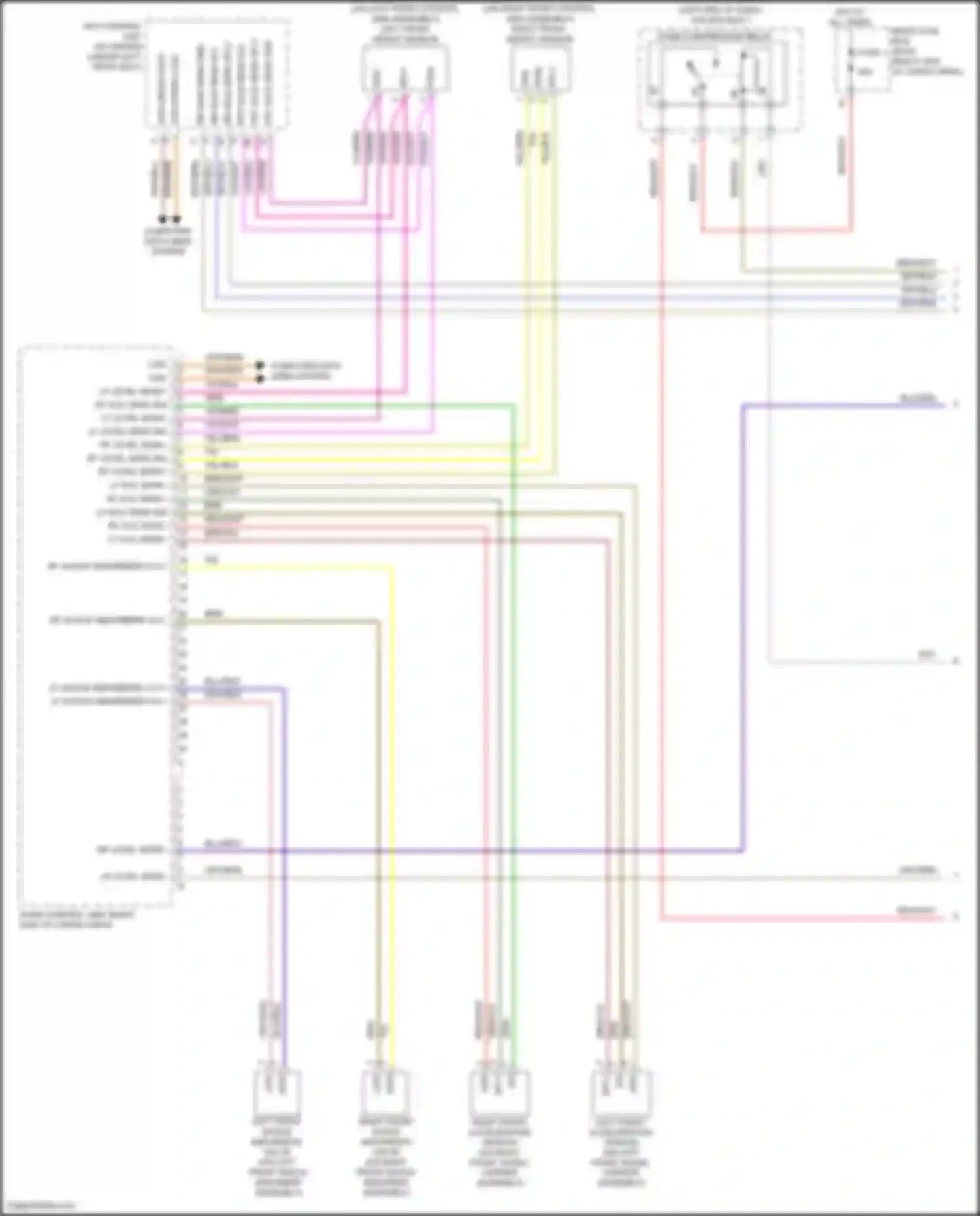 Wiring diagram rf level sens sig for Porsche Macan Turbo I (2014-2019)