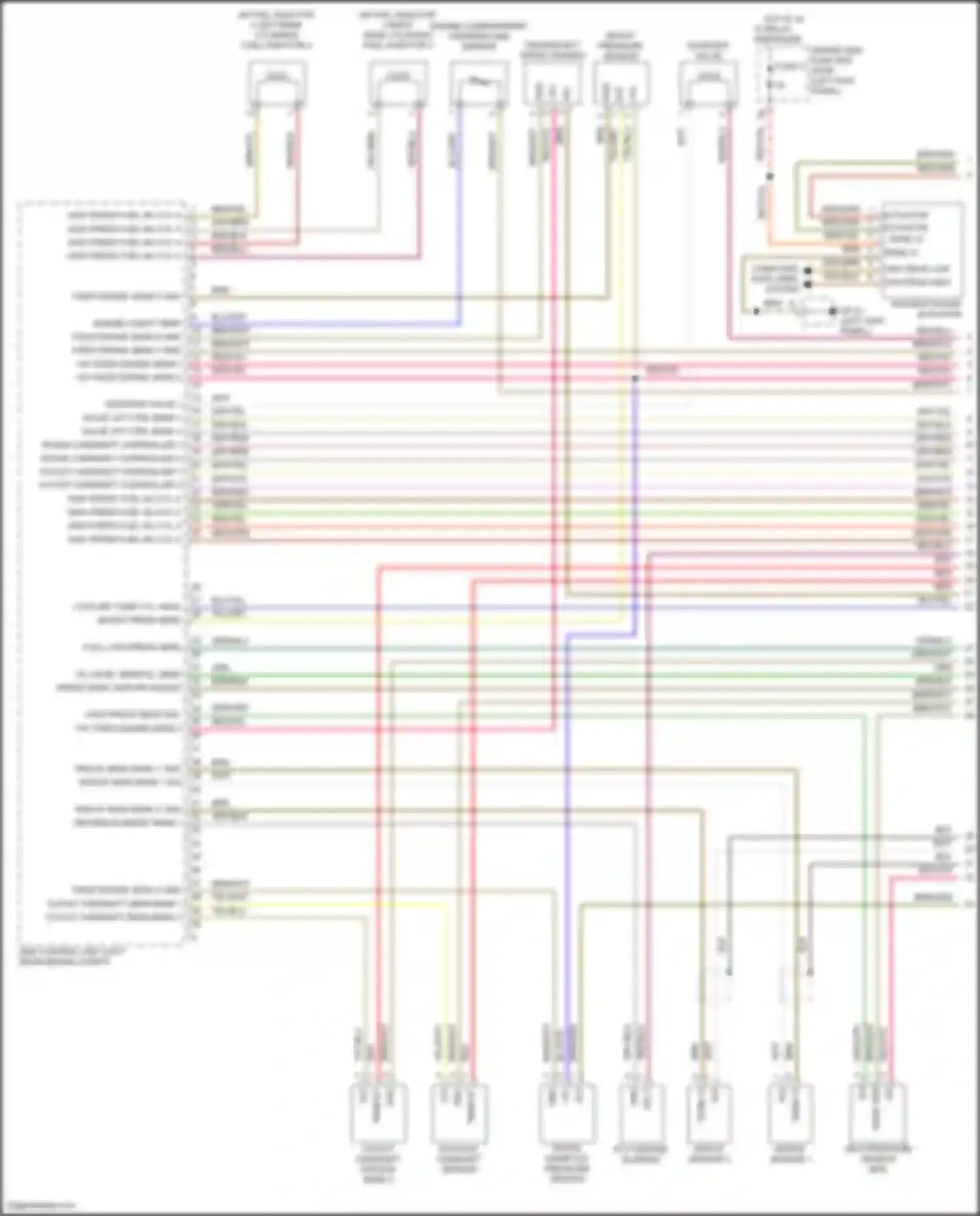 Wiring diagram heating element bank 1 for Porsche Macan Turbo I (2014-2019) (1 of 2)