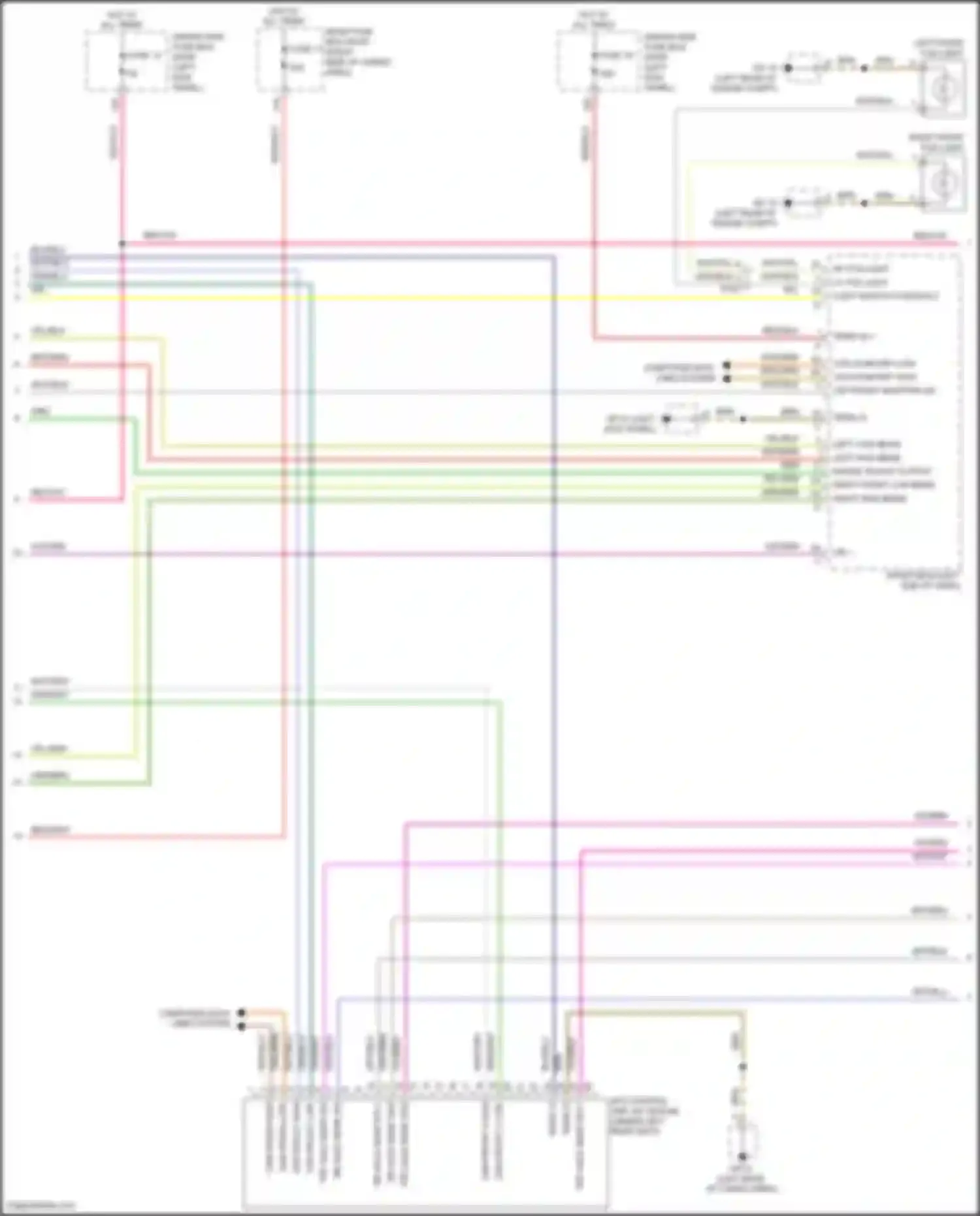 Wiring diagram right front sensor for Porsche Macan Turbo I (2014-2019)
