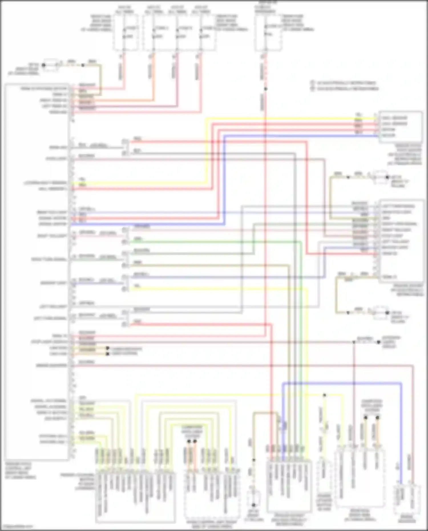 Wiring diagram range adjust output for Porsche Macan Turbo I (2014-2019)
