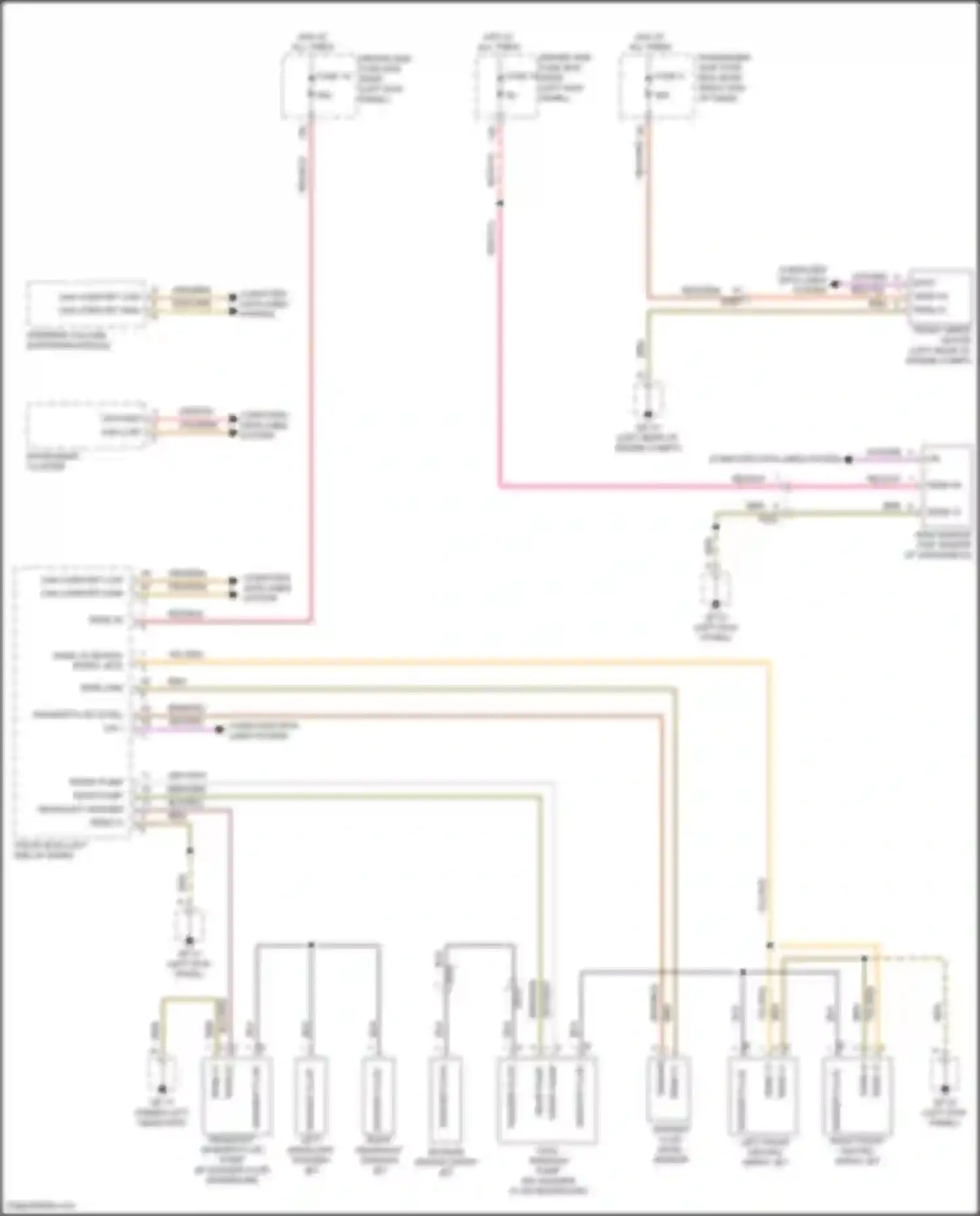 Wiring diagram rain sensor for Porsche Macan Turbo I (2014-2019)
