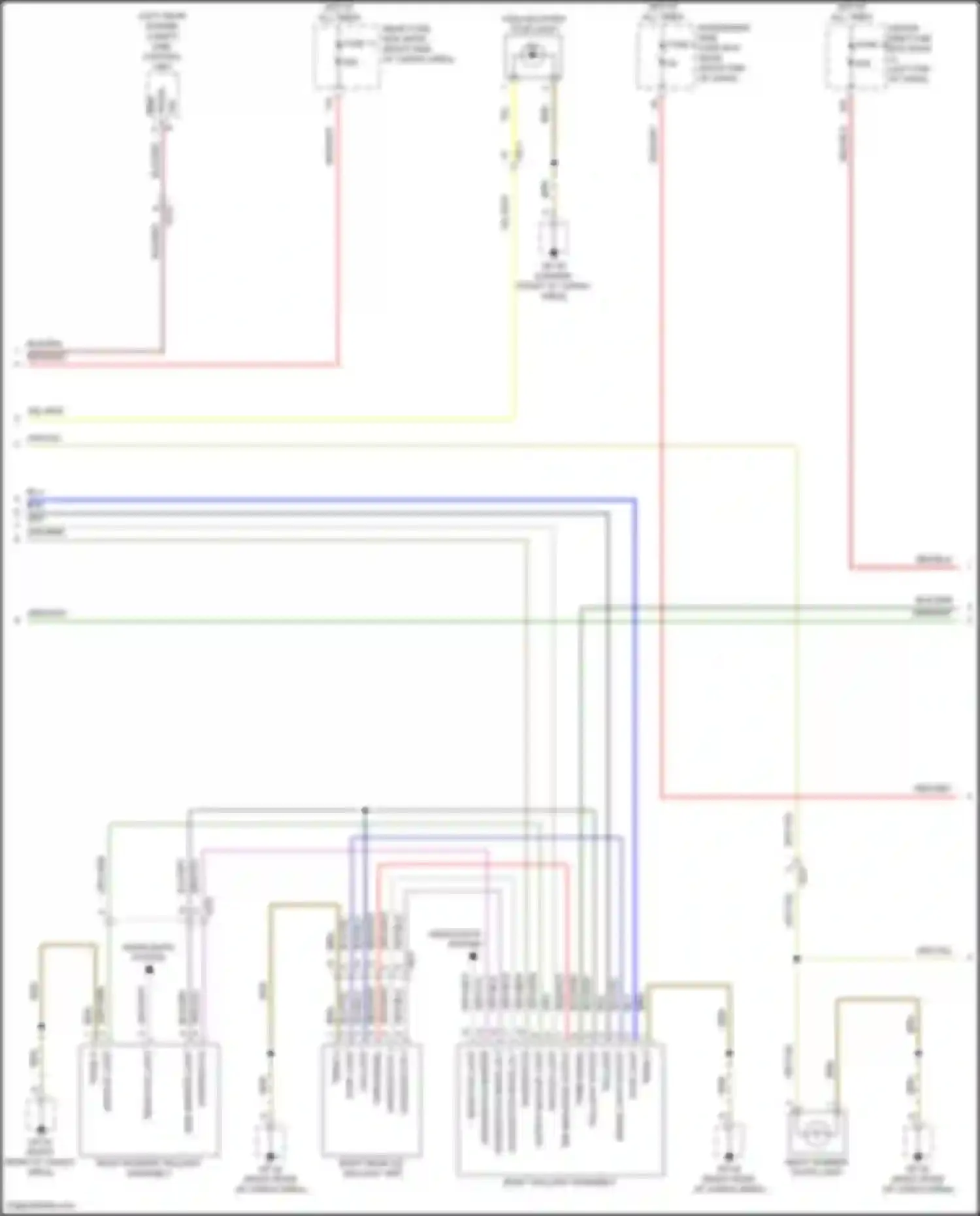 Wiring diagram backup light for Porsche Macan Turbo I (2014-2019)