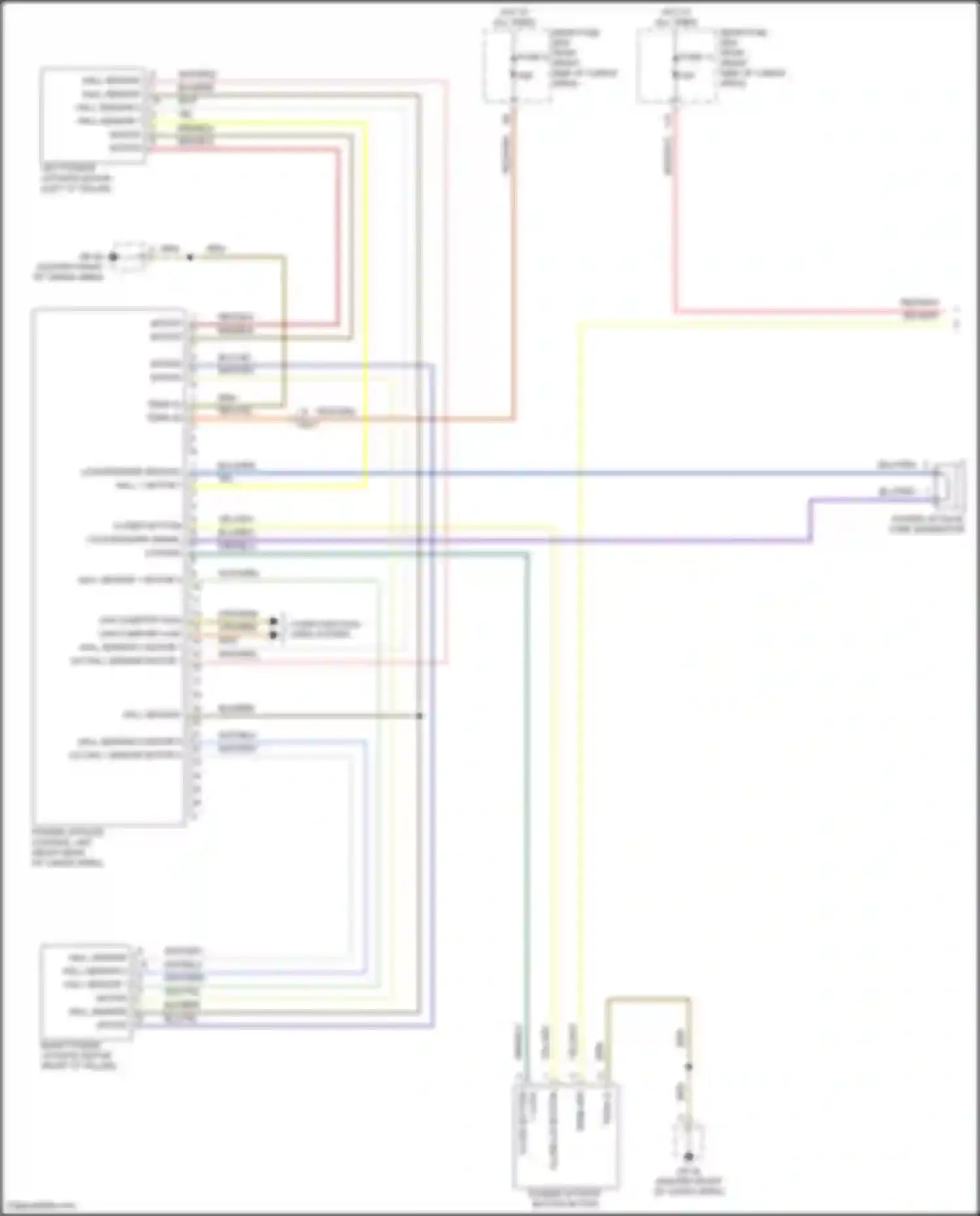 Wiring diagram loudspeaker signal for Porsche Macan Turbo I (2014-2019)