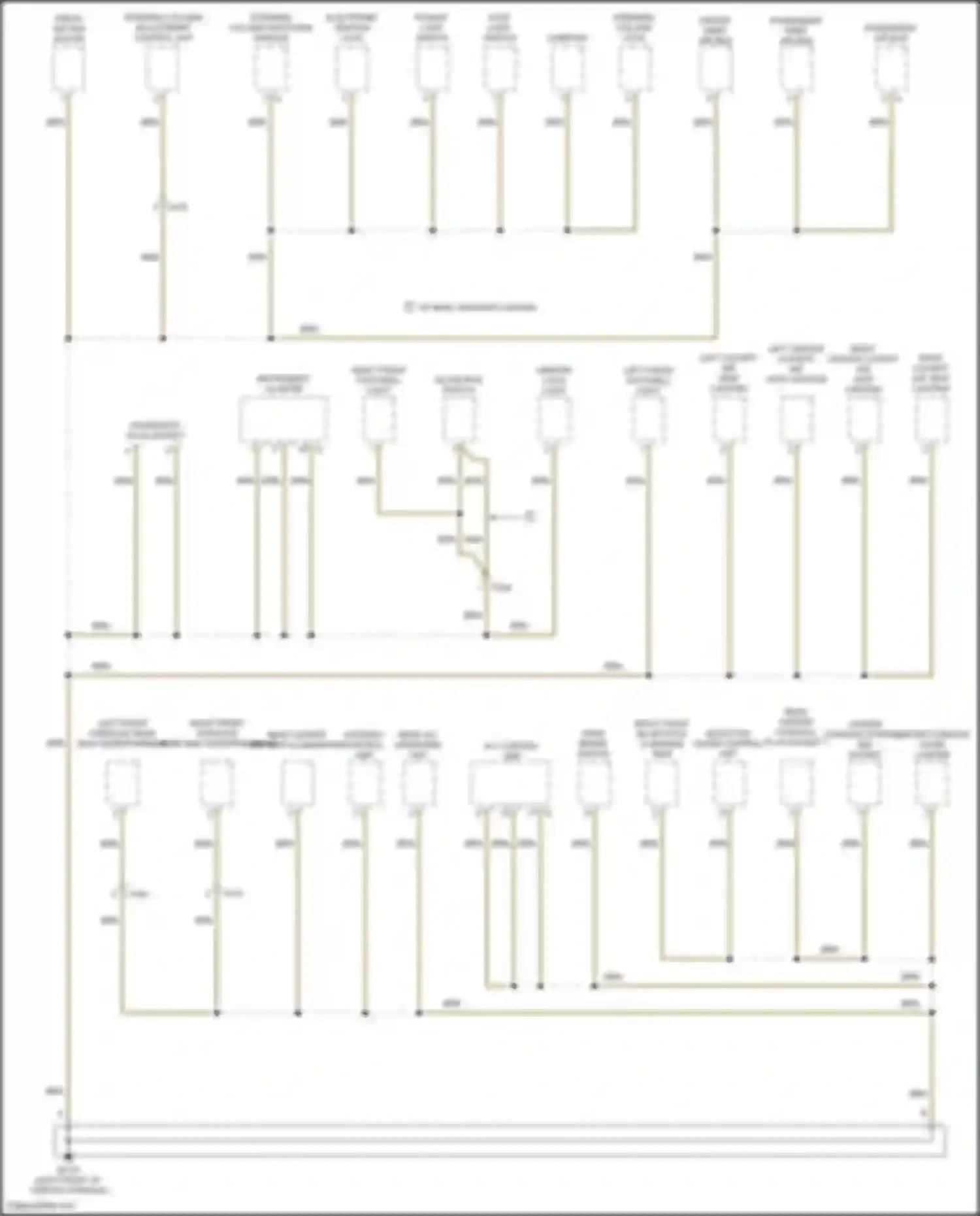 Wiring diagram left cockpit air vent lighting for Porsche Macan Turbo I (2014-2019) (1 of 2)