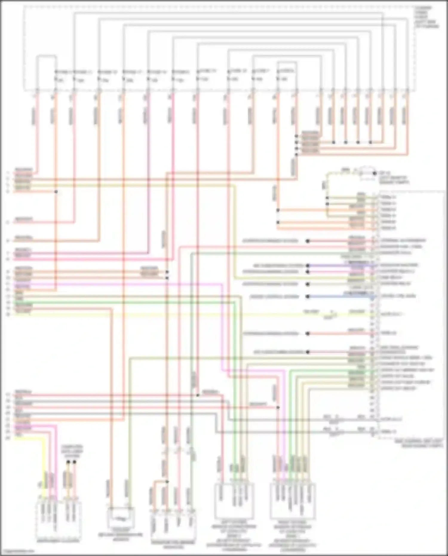 Wiring diagram left oxygen sensor downstream of catalytic bank 2 for Porsche Macan Turbo I (2014-2019) (1 of 2)