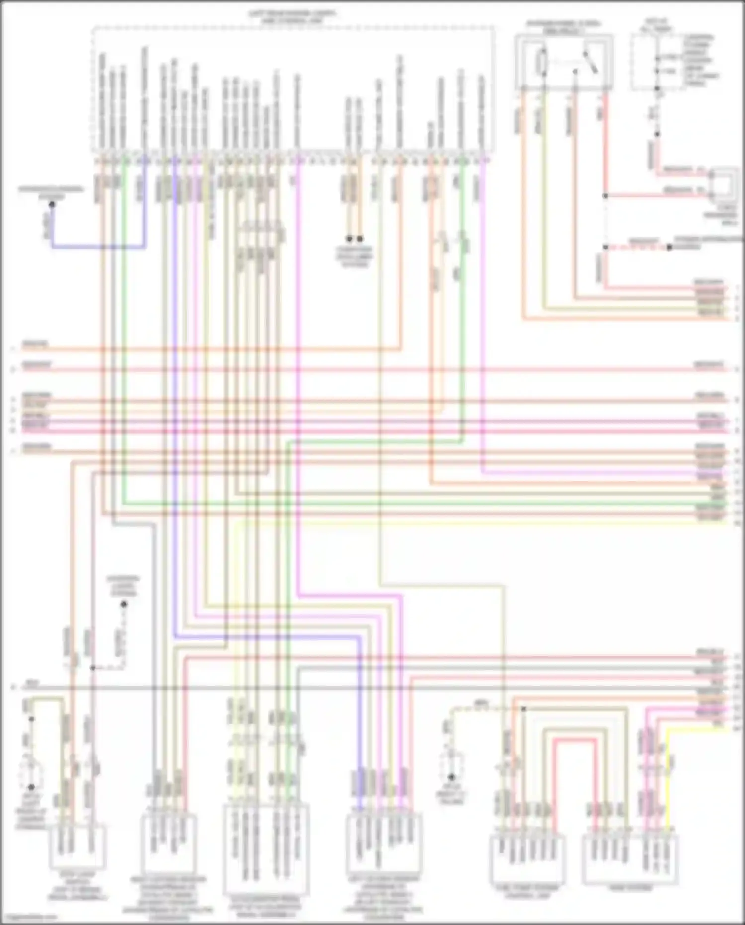 Wiring diagram left oxygen sensor upstream of catalytic bank 2 for Porsche Macan Turbo I (2014-2019)
