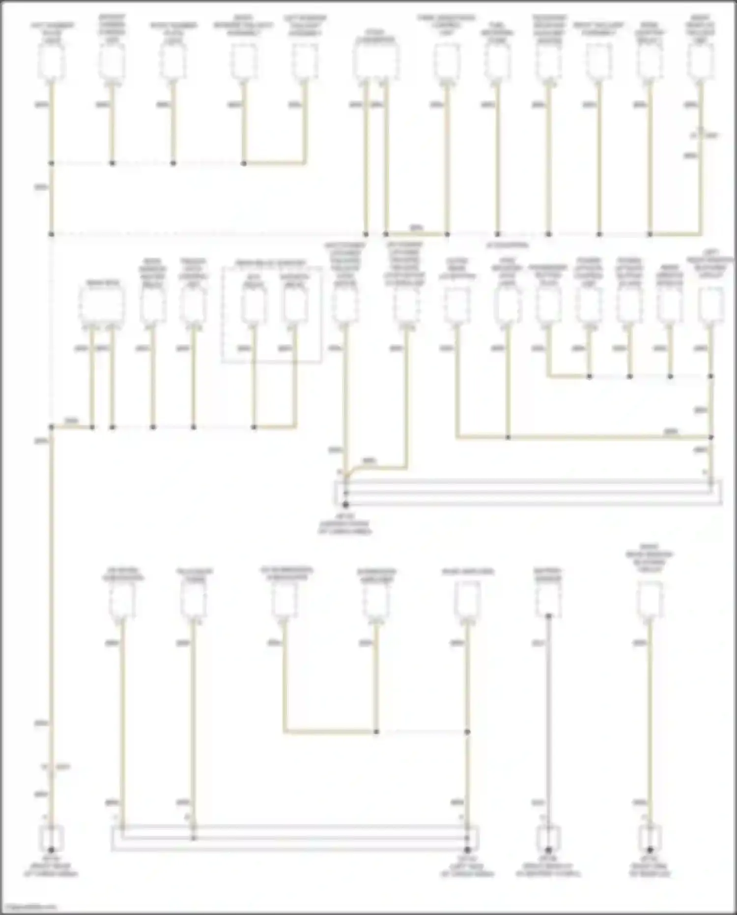 Wiring diagram power liftgate button w/ pas for Porsche Macan Turbo I (2014-2019) (1 of 4)