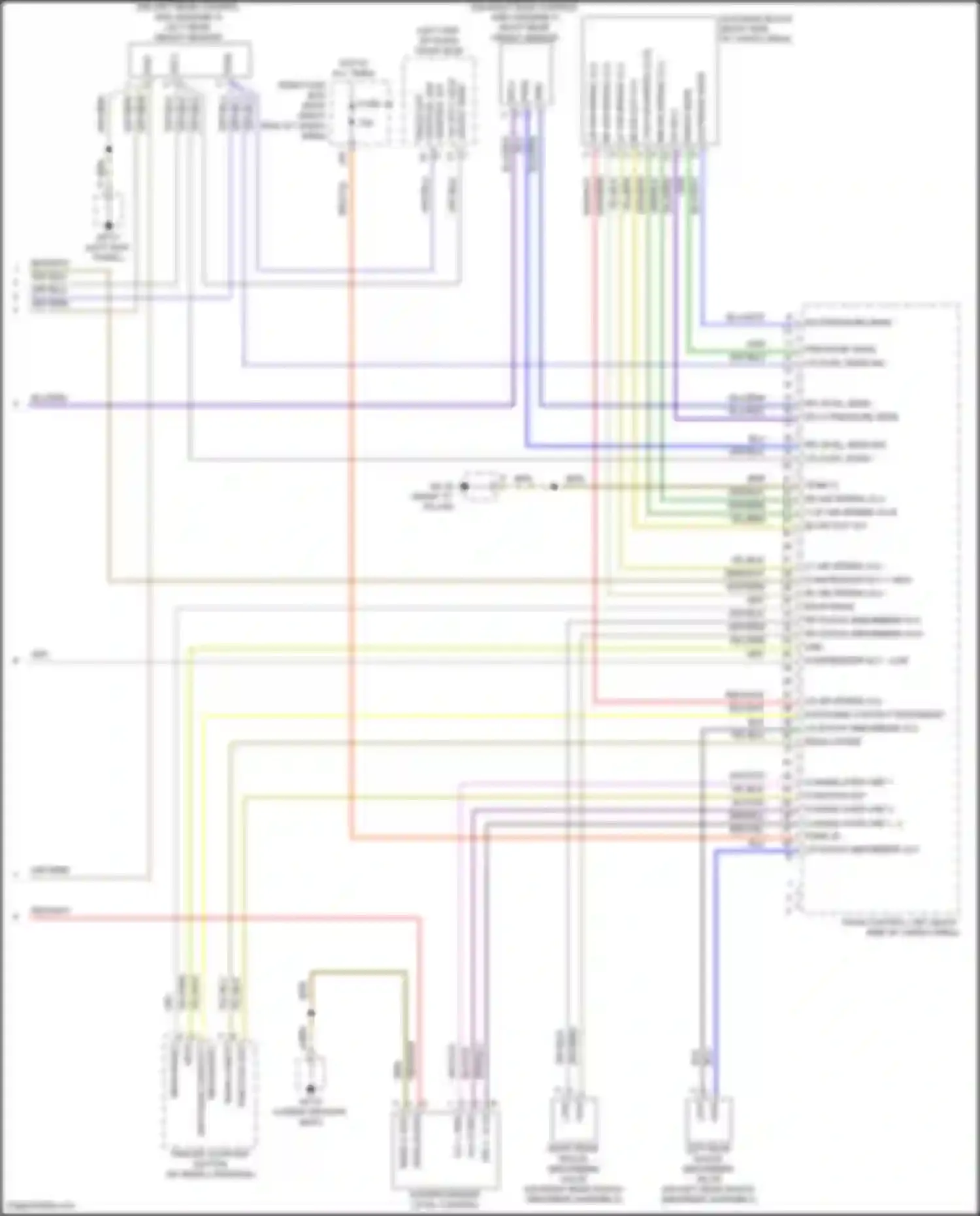 Wiring diagram change-over unit 1, 2 hs for Porsche Macan Turbo I (2014-2019)