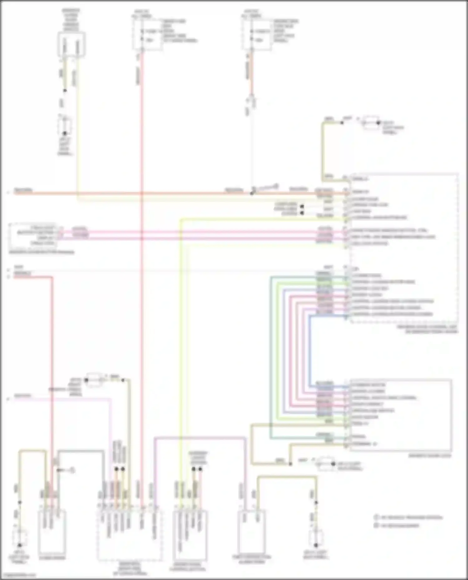 Wiring diagram rear bcm for Porsche Macan Turbo I (2014-2019) (1 of 15)
