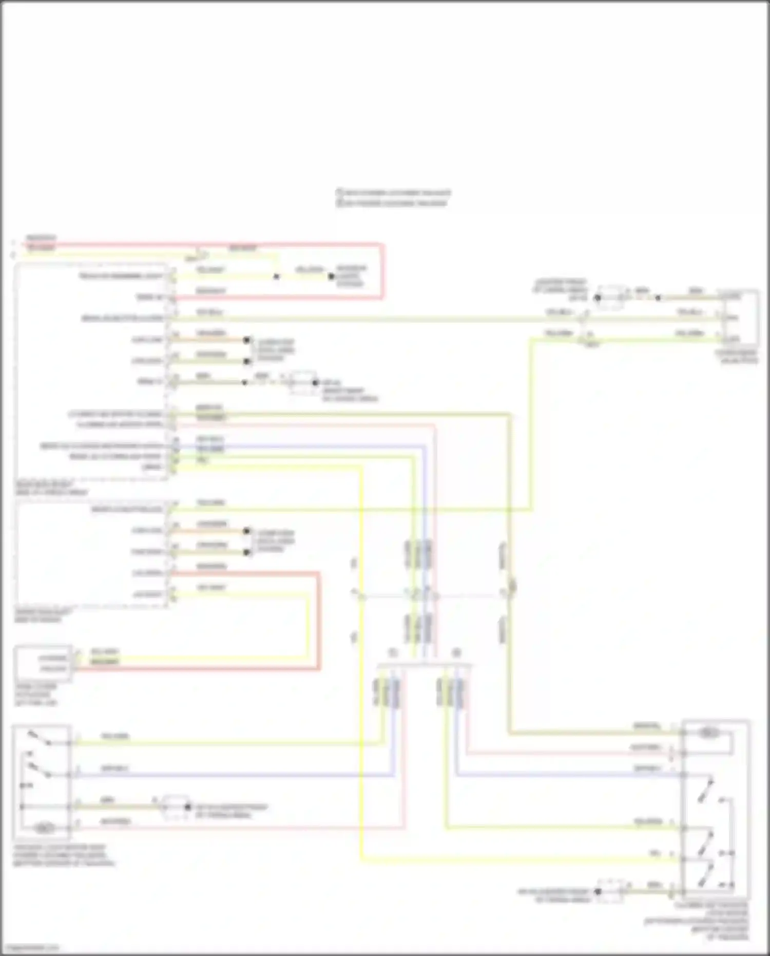 Wiring diagram rear lid button outer for Porsche Macan Turbo I (2014-2019)