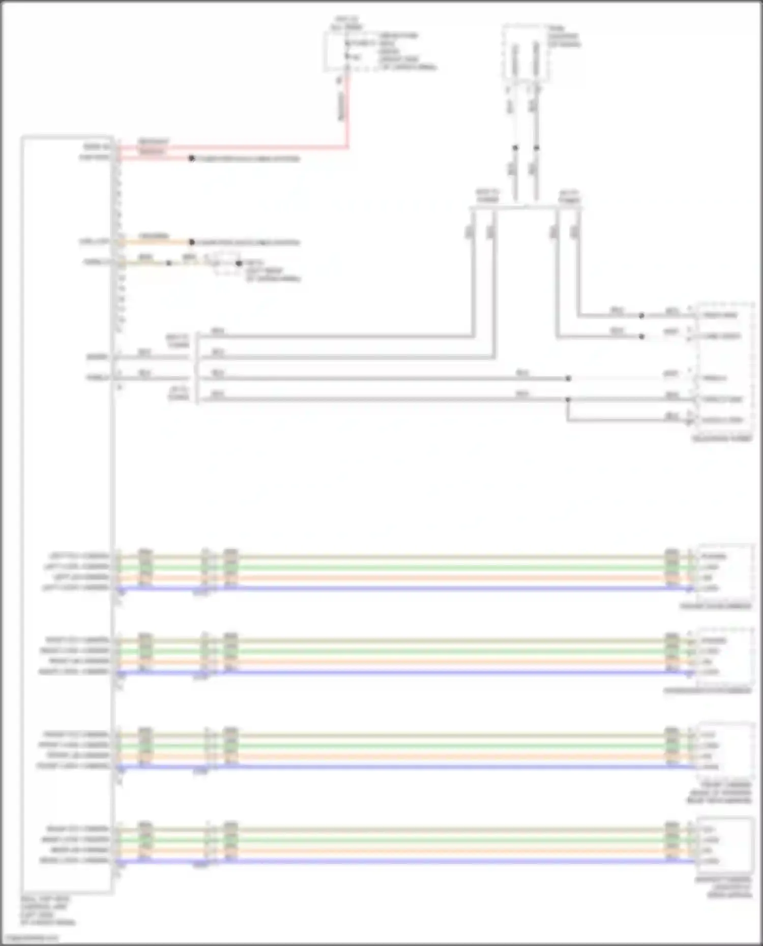 Wiring diagram rear lin camera for Porsche Macan Turbo I (2014-2019) (1 of 1)