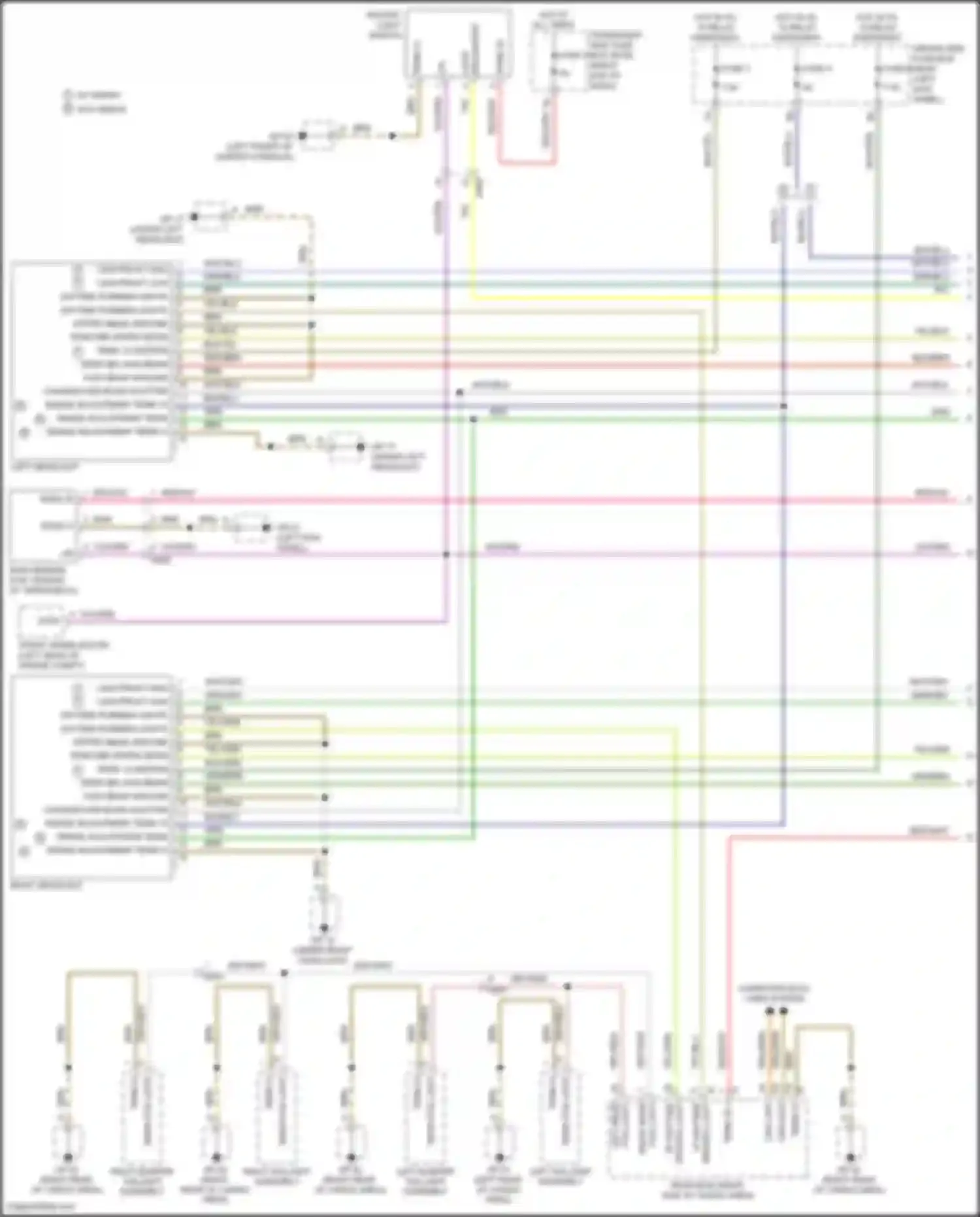 Wiring diagram right taillight assembly for Porsche Macan Turbo I (2014-2019) (4 of 4)