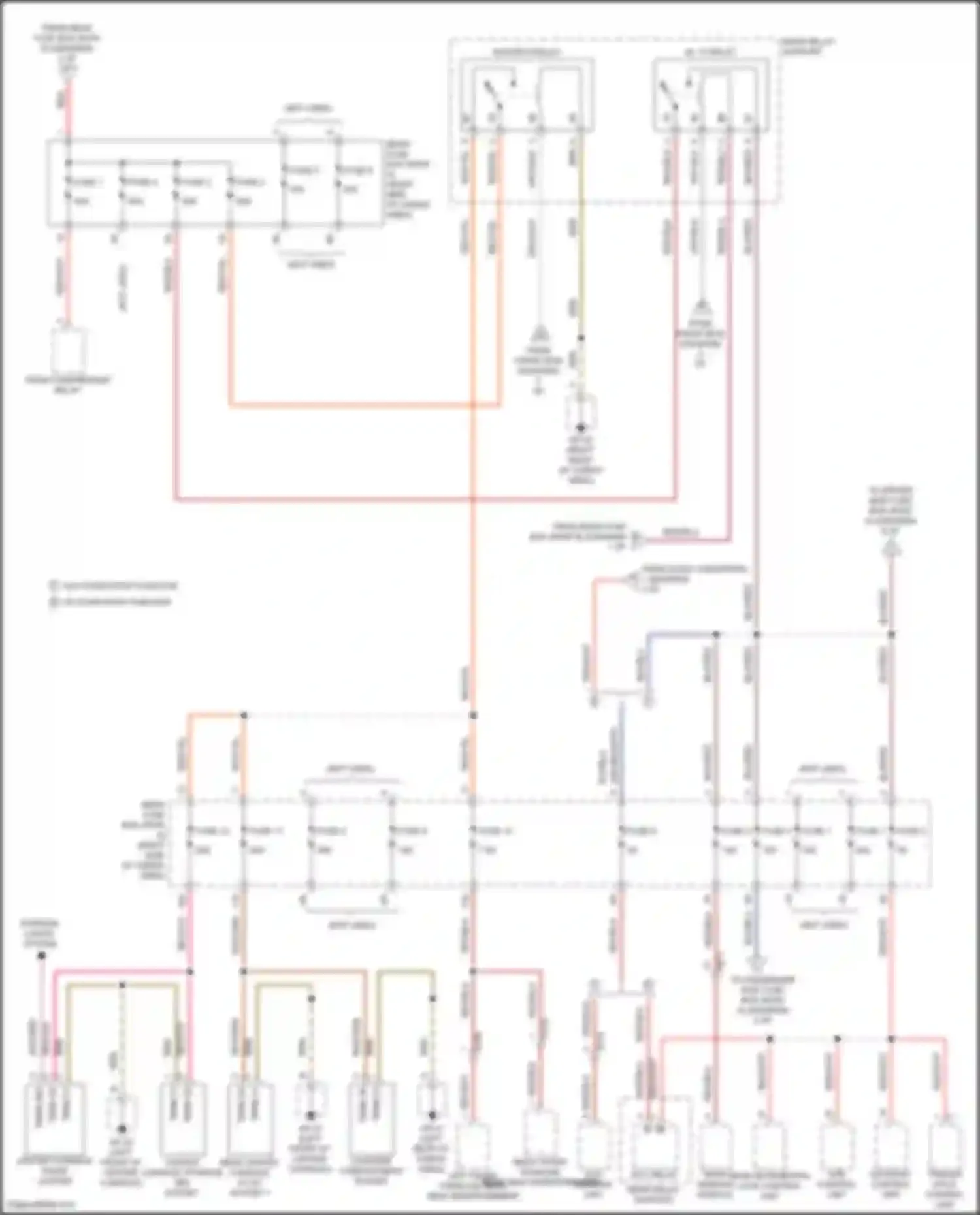 Wiring diagram w/o start/stop function w/ start/stop function for Porsche Macan Turbo I (2014-2019)