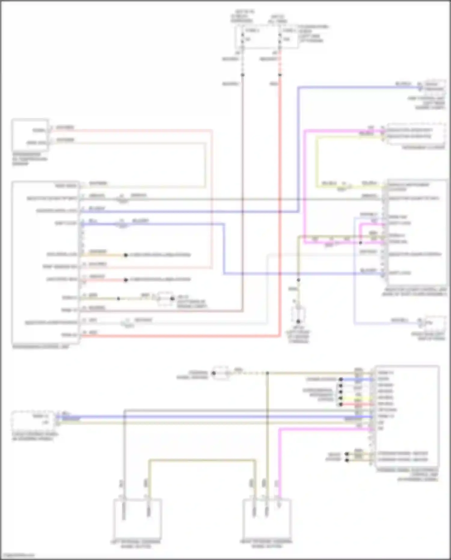 Wiring diagram transmission control unit for Porsche Macan Turbo I (2014-2019) (1 of 8)