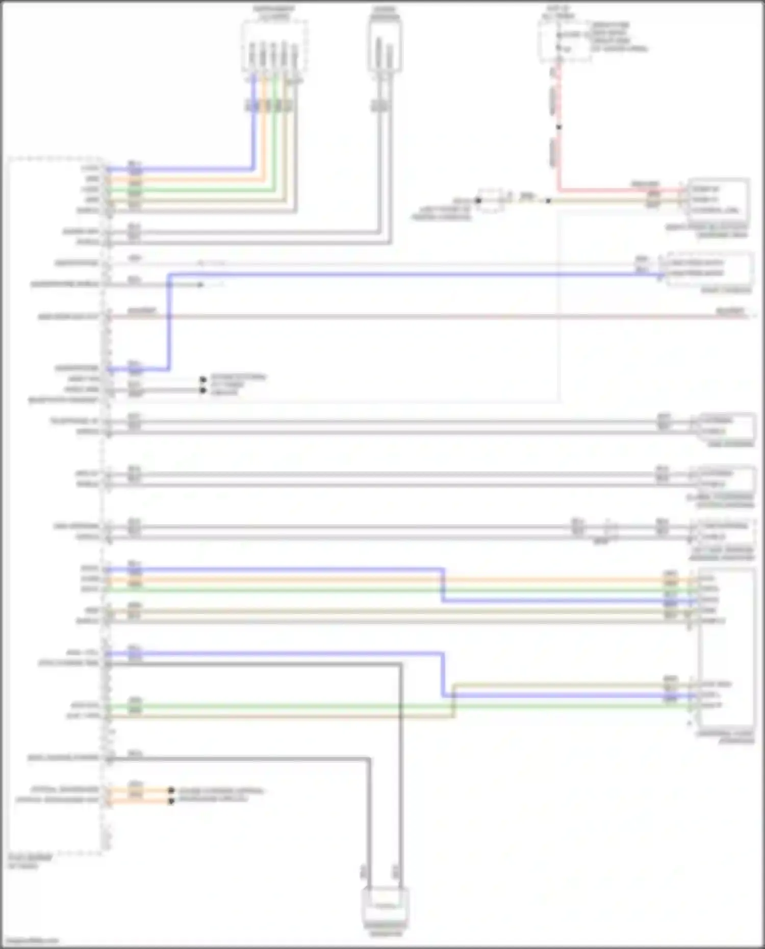 Wiring diagram tv tuner circuit for Porsche Macan Turbo I (2014-2019) (1 of 4)