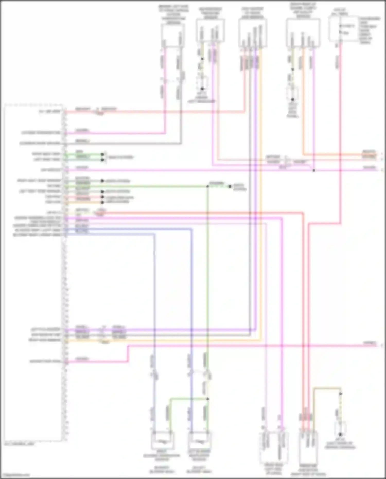 Wiring diagram outside temperature sensor for Porsche Macan Turbo I (2014-2019)