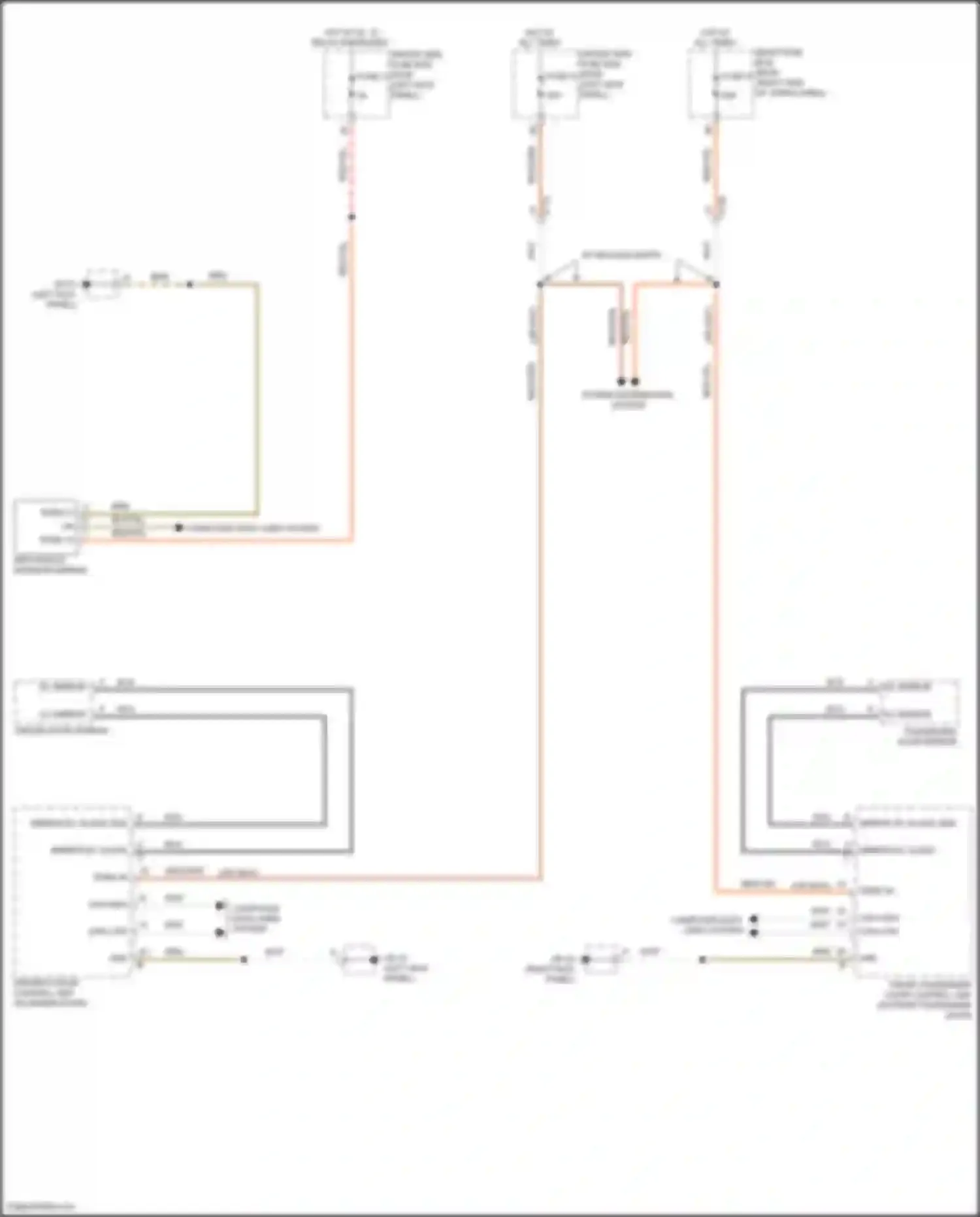 Wiring diagram ec mirror for Porsche Macan Turbo I (2014-2019)