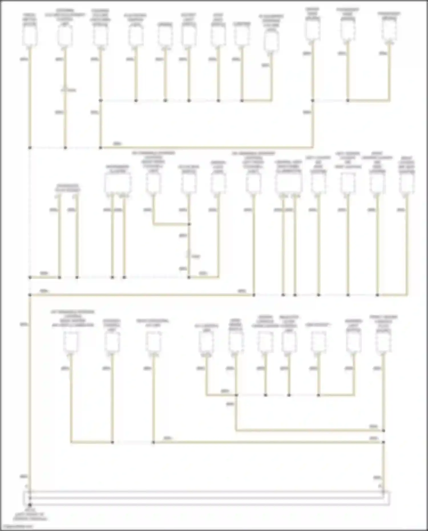 Macan Porsche I facelift 2 (2021-2024): Ground distribution circuit (2 of 7)