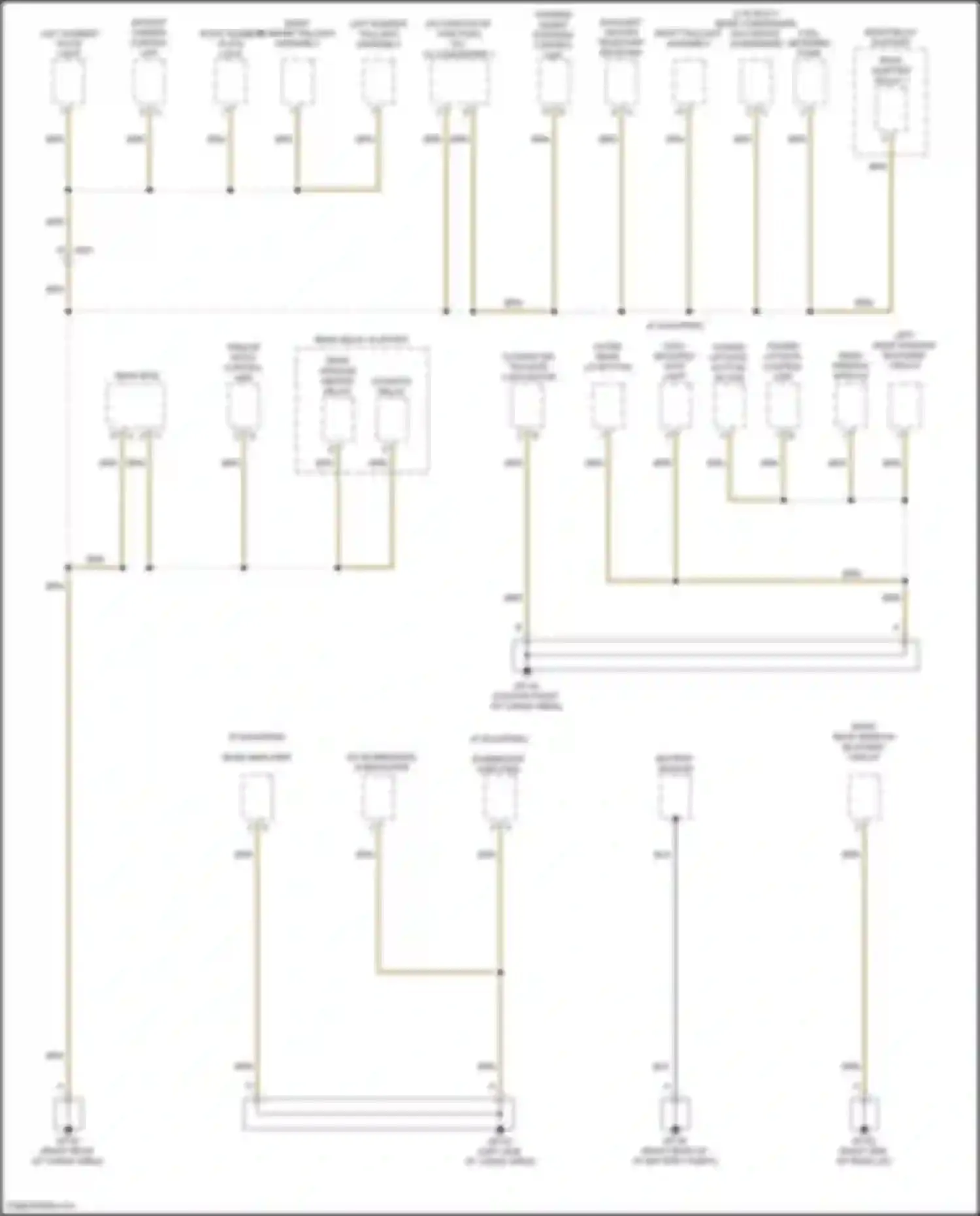 Macan Porsche I facelift 2 (2021-2024): Ground distribution circuit (4 of 7)