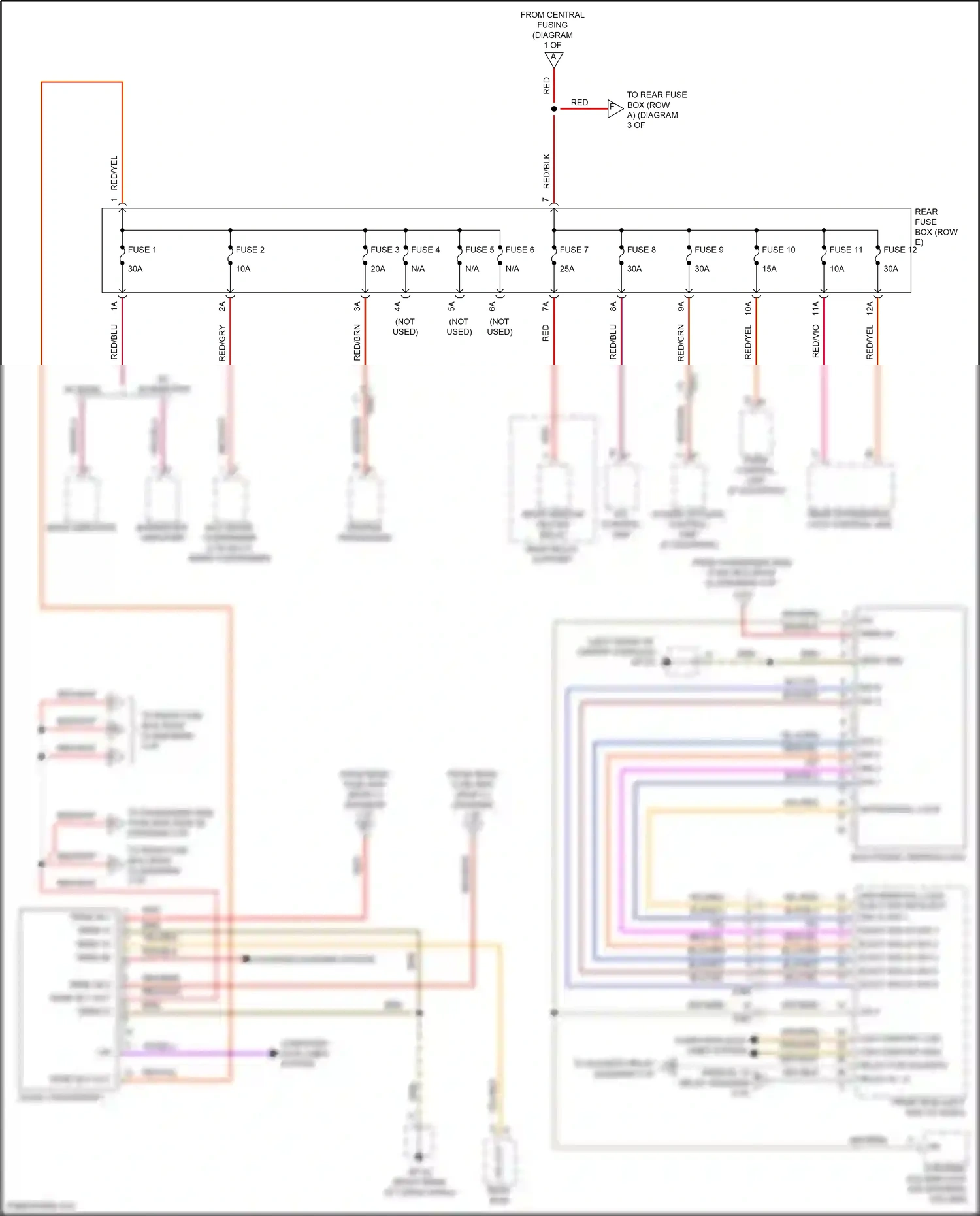 Wiring diagram a/c control unit for Porsche Macan I facelift 2 (2021-2024) (5 of 6)