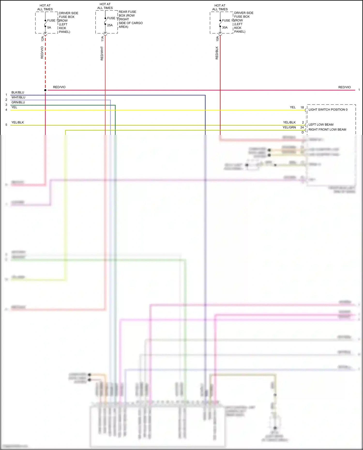 Wiring diagram afs control unit for Porsche Macan I facelift 2 (2021-2024) (4 of 5)