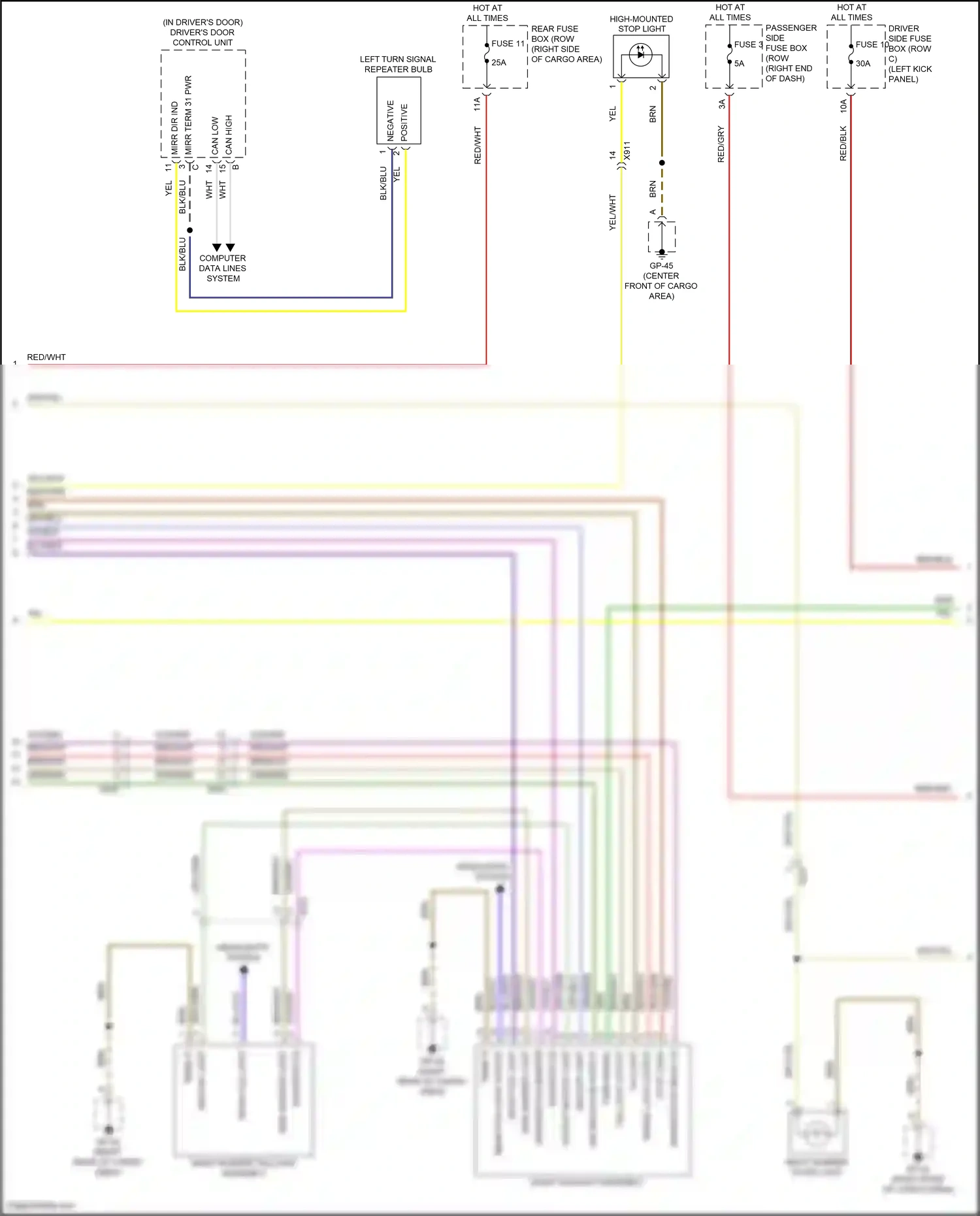 Wiring diagram backup light for Porsche Macan I facelift 2 (2021-2024) (3 of 4)