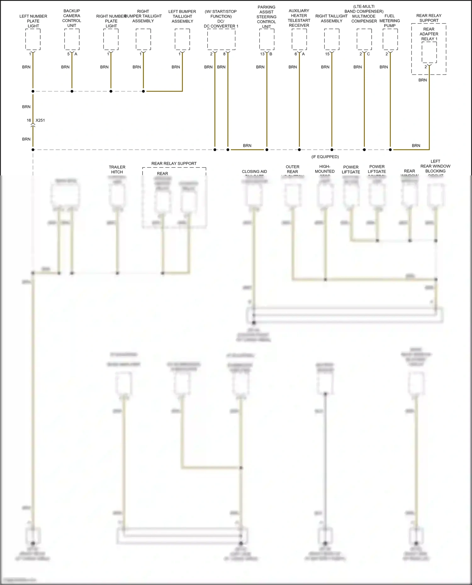 Wiring diagram battery sensor for Porsche Macan I facelift 2 (2021-2024) (2 of 3)