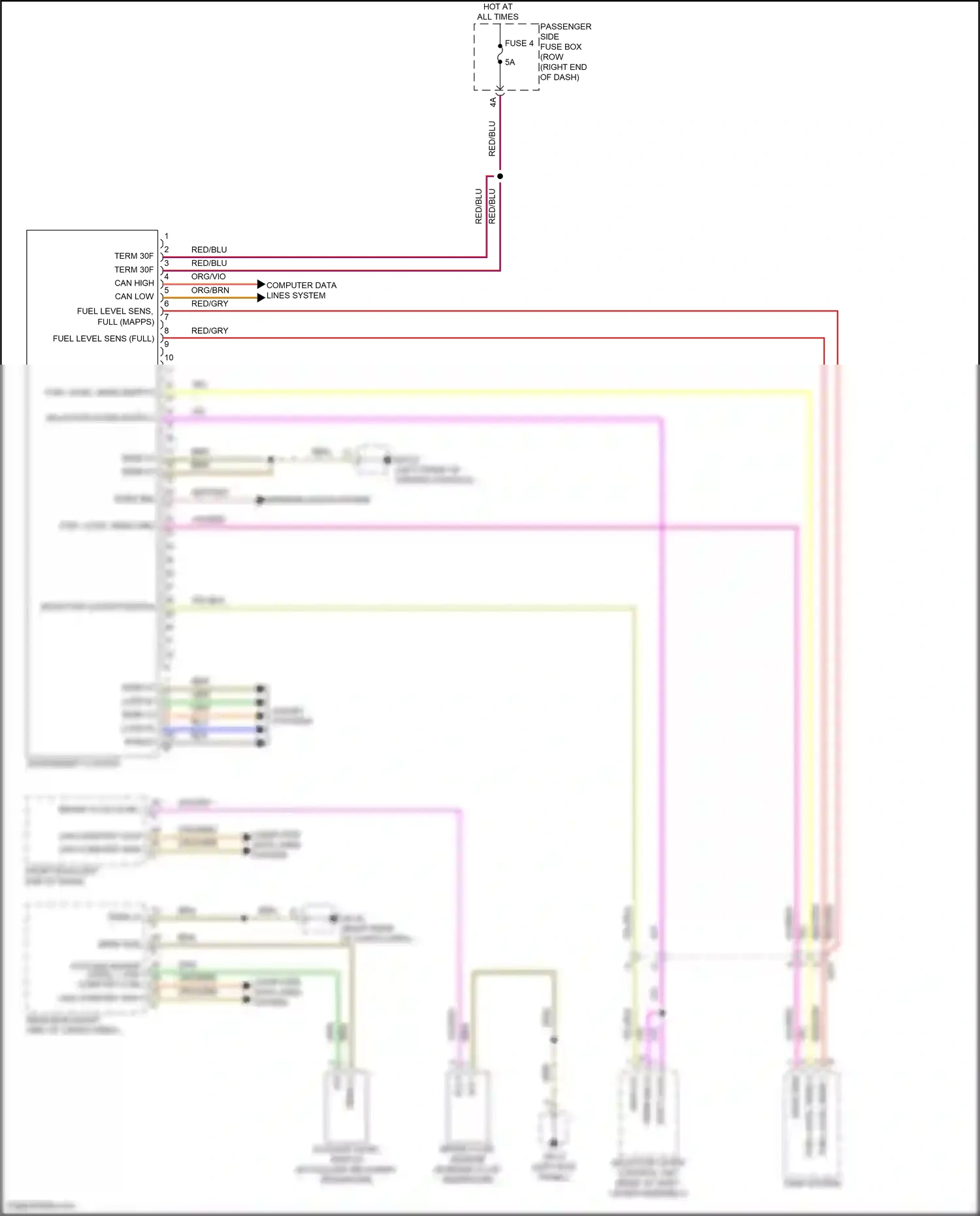 Wiring diagram blu for Porsche Macan I facelift 2 (2021-2024) (6 of 67)