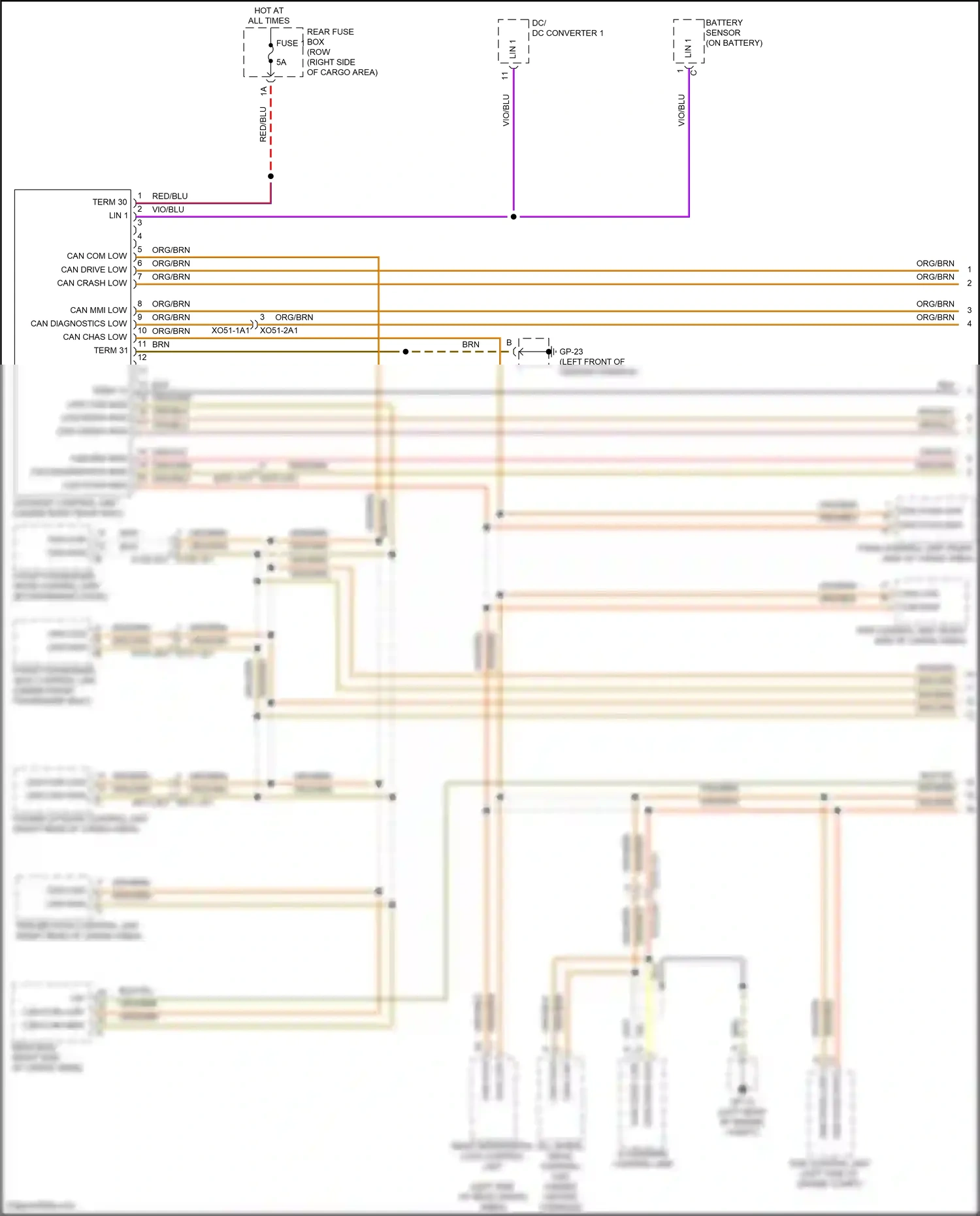 Wiring diagram can diagnostics low for Porsche Macan I facelift 2 (2021-2024) (1 of 1)