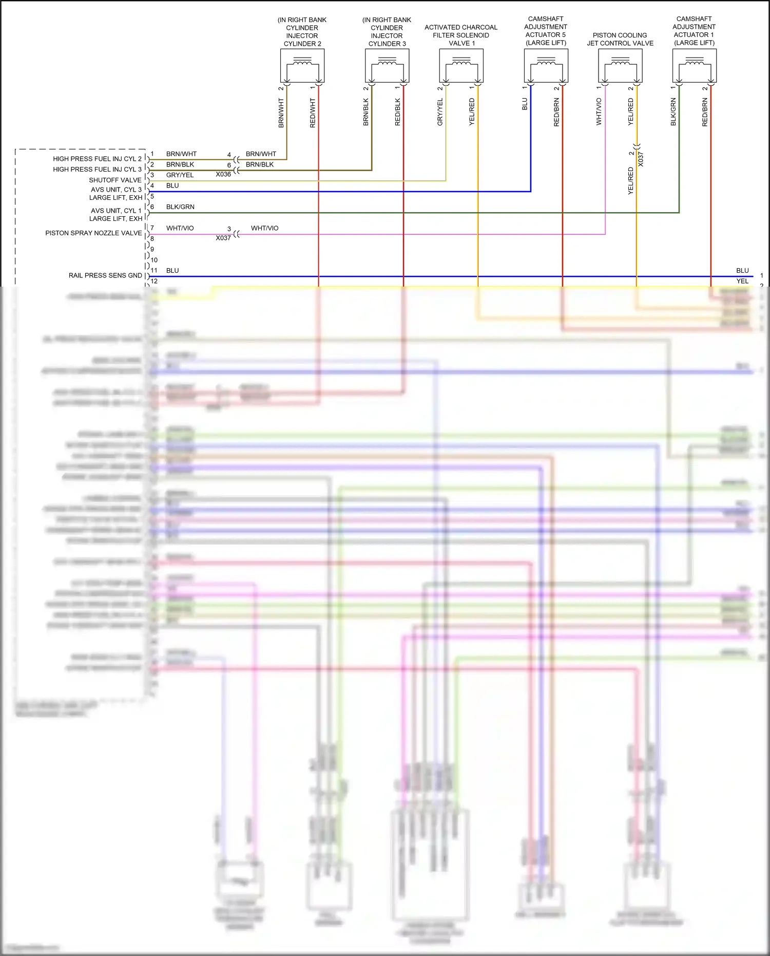 Wiring diagram compensating current for Porsche Macan I facelift 2 (2021-2024) (1 of 2)