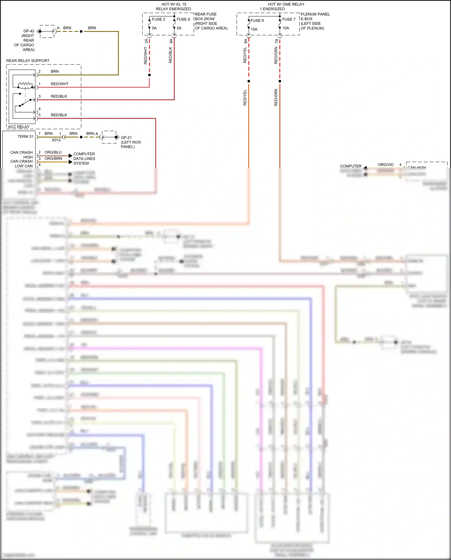 Wiring diagram computer data lines system for Porsche Macan I facelift 2 (2021-2024) (82 of 88)