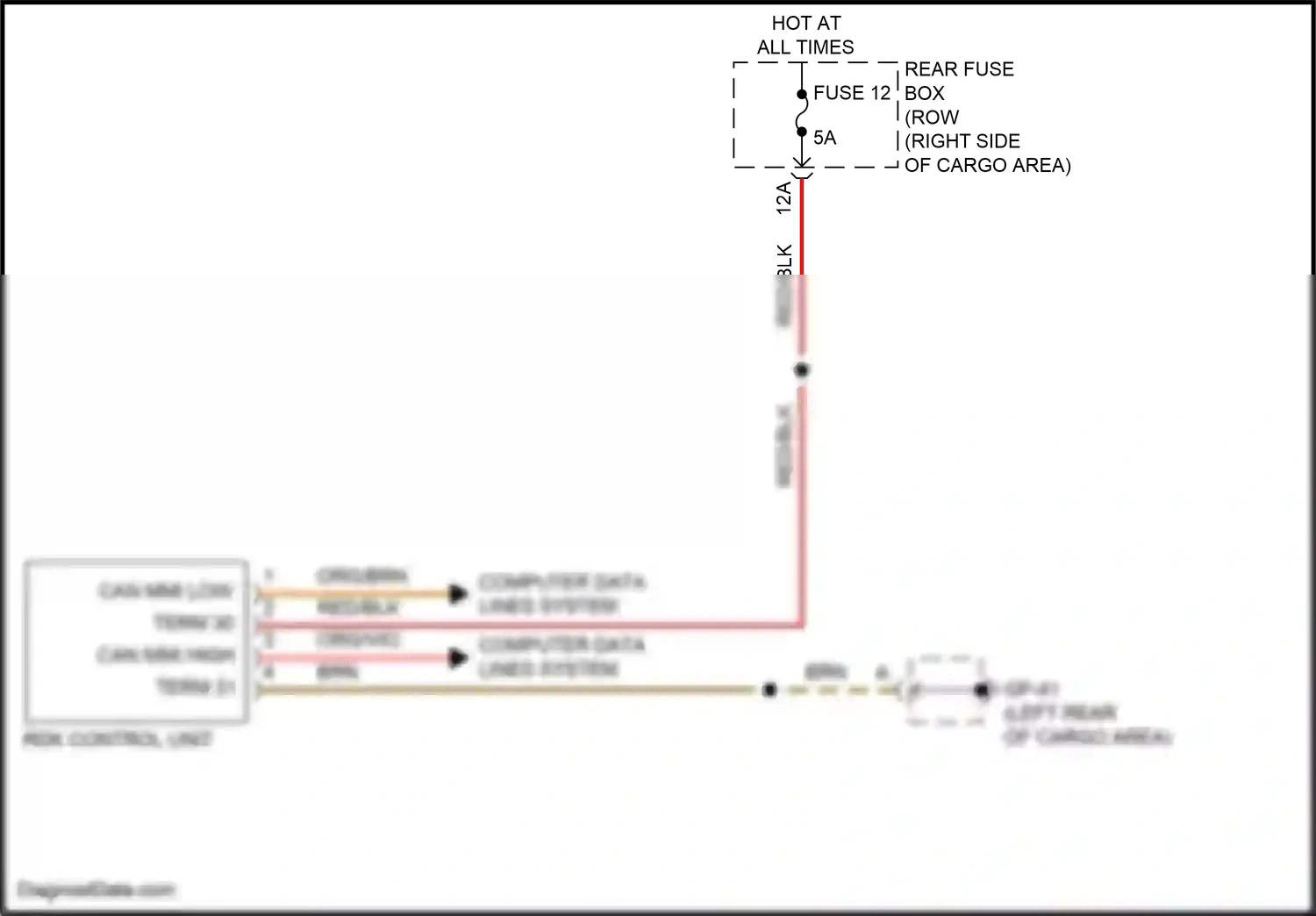 Wiring diagram computer data lines system for Porsche Macan I facelift 2 (2021-2024) (40 of 88)