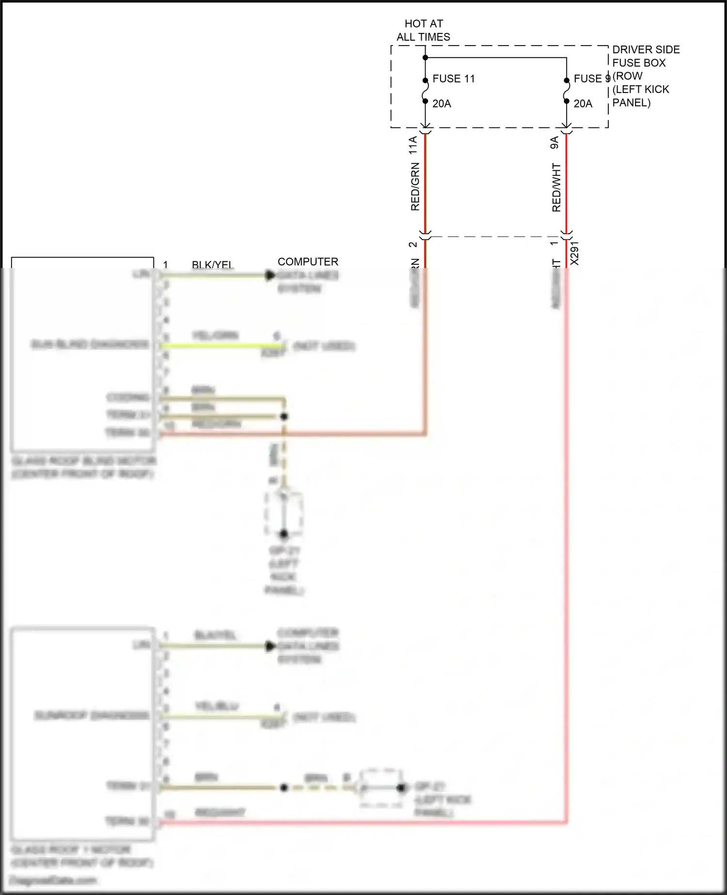 Wiring diagram computer data lines system for Porsche Macan I facelift 2 (2021-2024) (58 of 88)