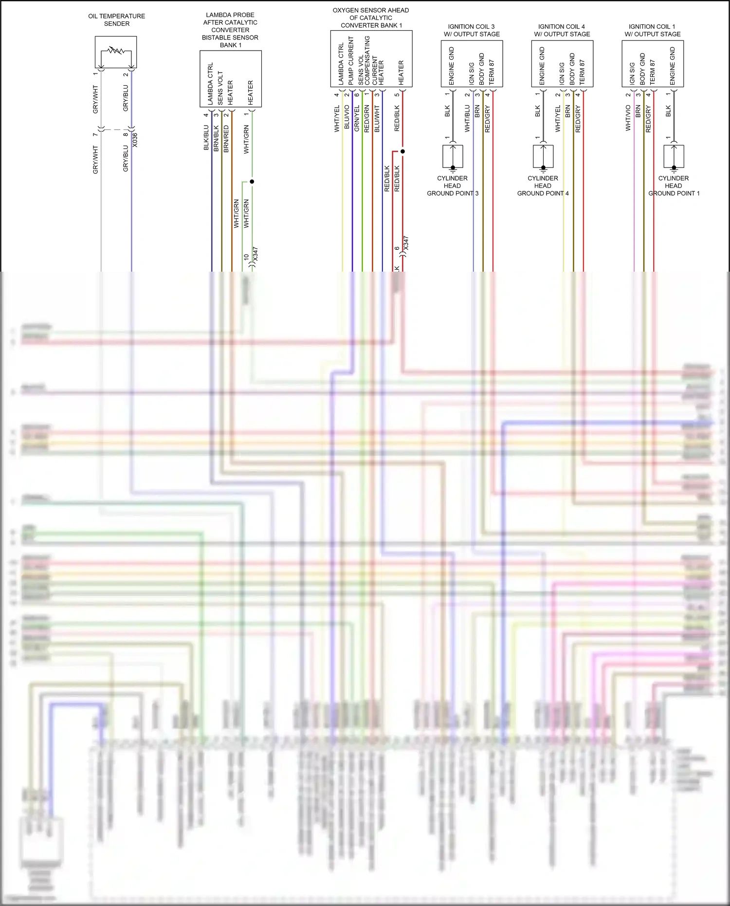 Wiring diagram dme control unit for Porsche Macan I facelift 2 (2021-2024) (6 of 7)
