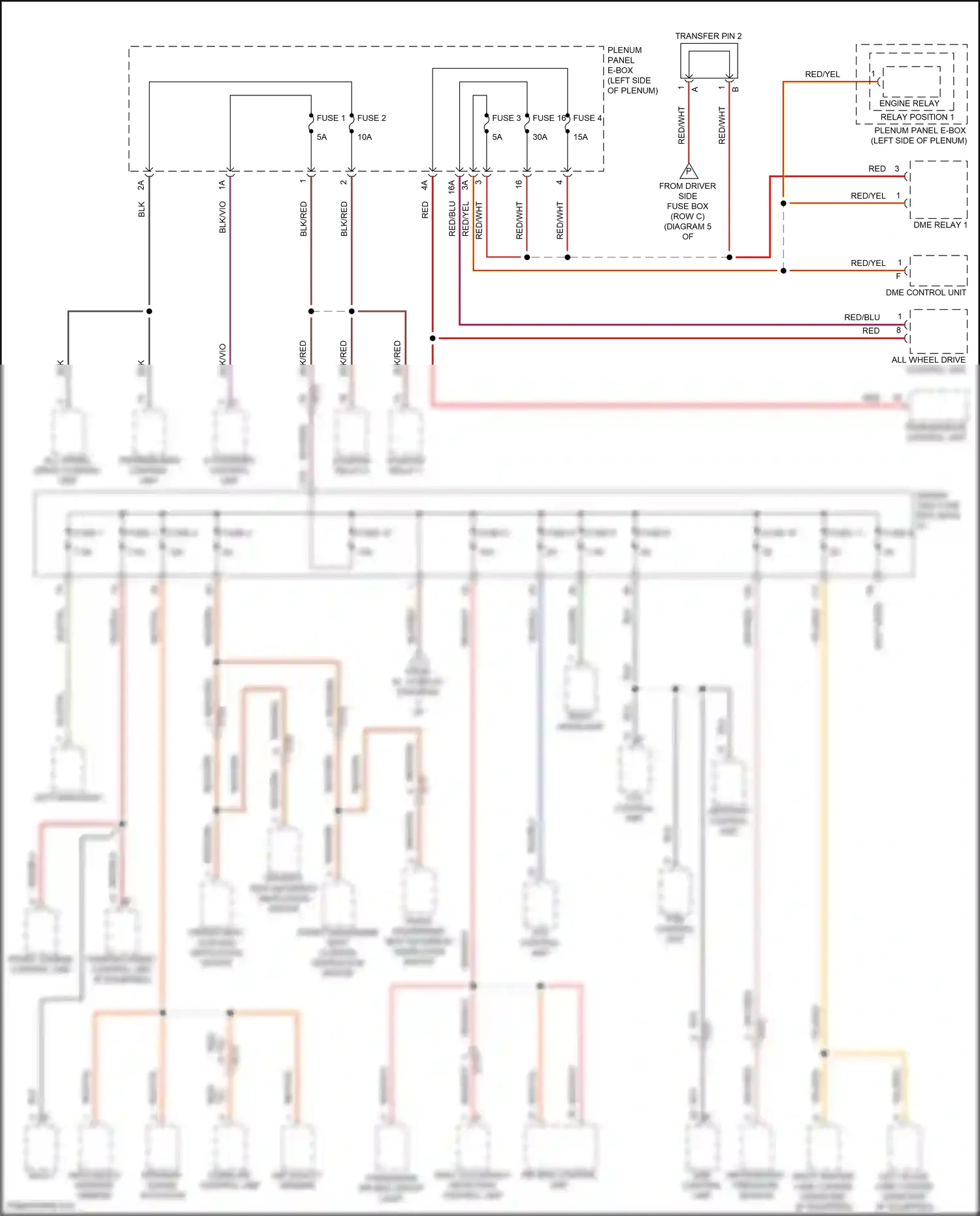 Wiring diagram dme control unit for Porsche Macan I facelift 2 (2021-2024) (5 of 7)