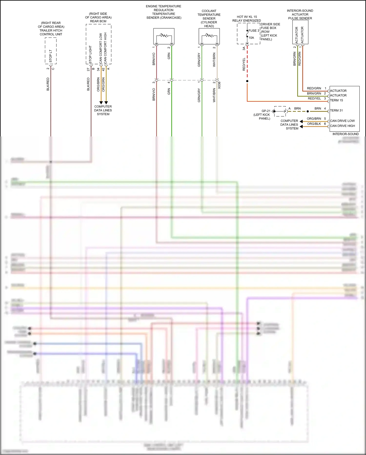 Wiring diagram engine relay for Porsche Macan I facelift 2 (2021-2024) (4 of 4)
