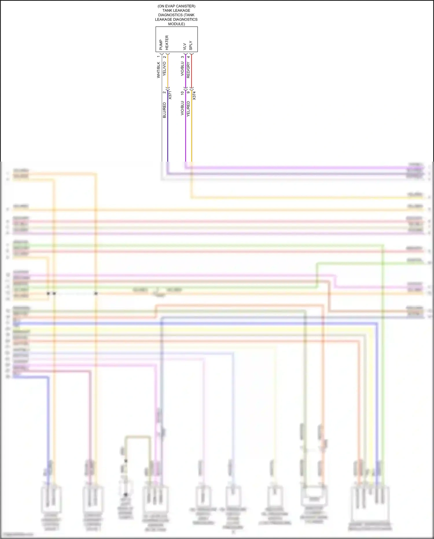 Wiring diagram engine temperature regulation actuator for Porsche Macan I facelift 2 (2021-2024) (1 of 1)